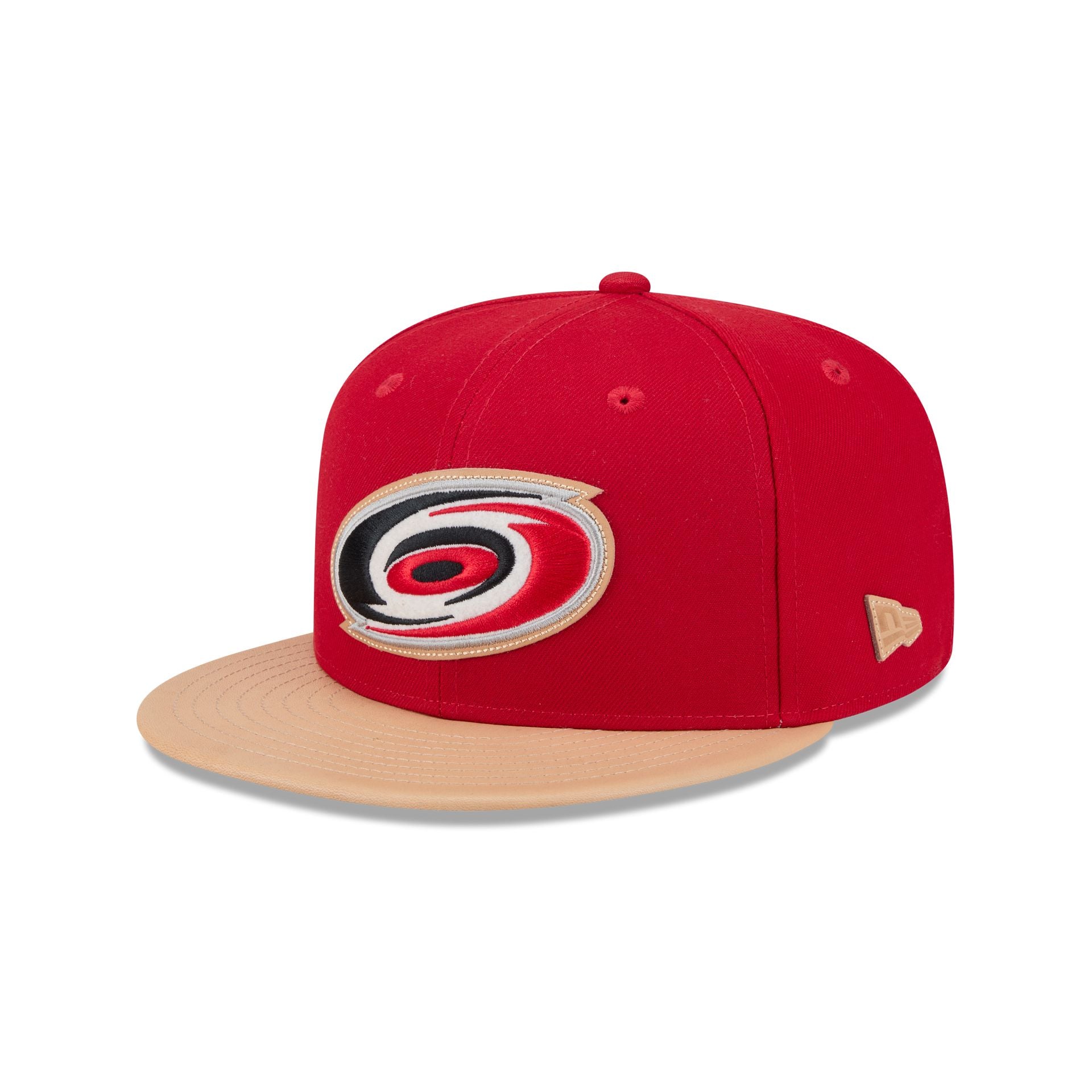 Carolina Hurricanes Leather Visor 59FIFTY Fitted Hat - Nextgenmallstore