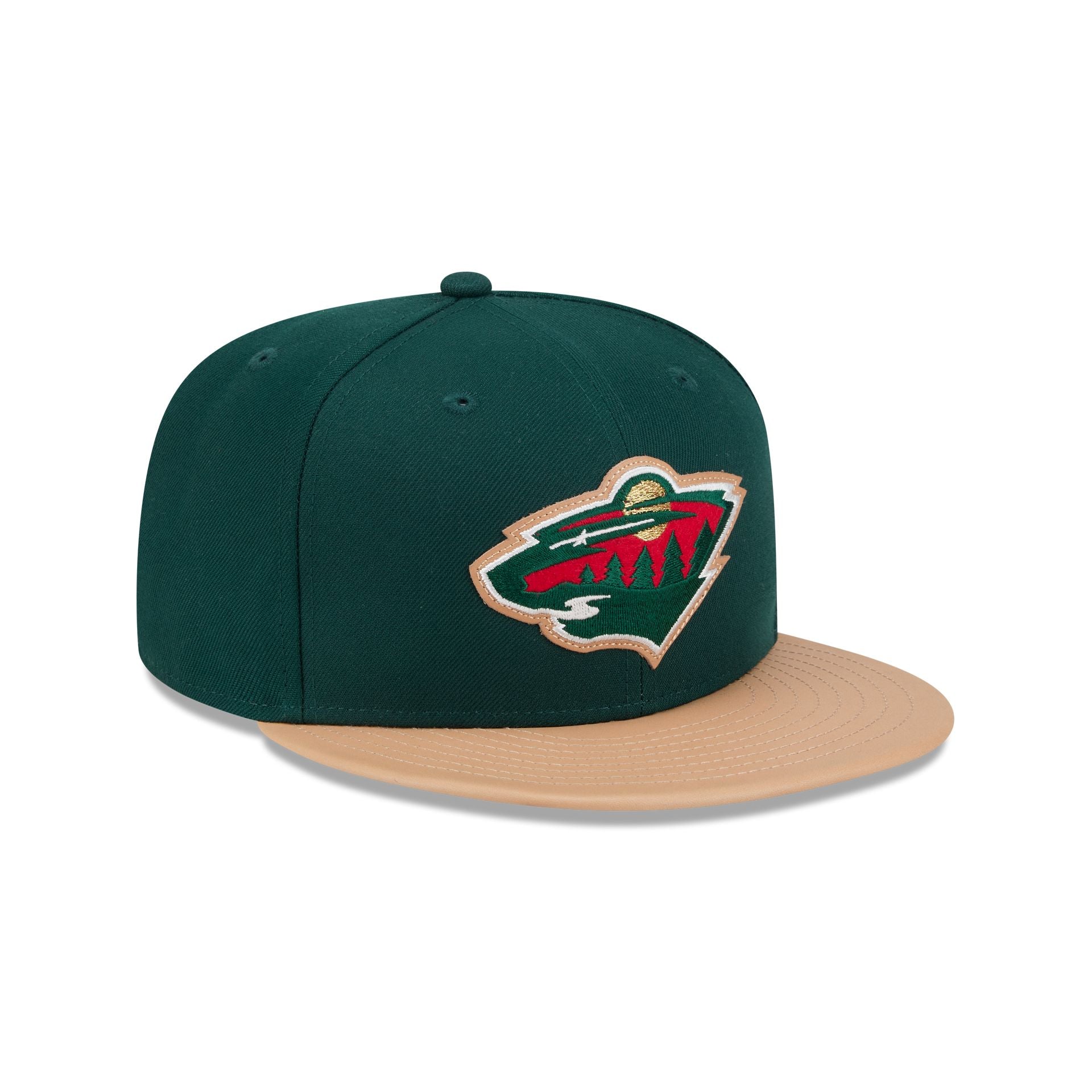 Minnesota Wild Leather Visor 59FIFTY Fitted Hat
