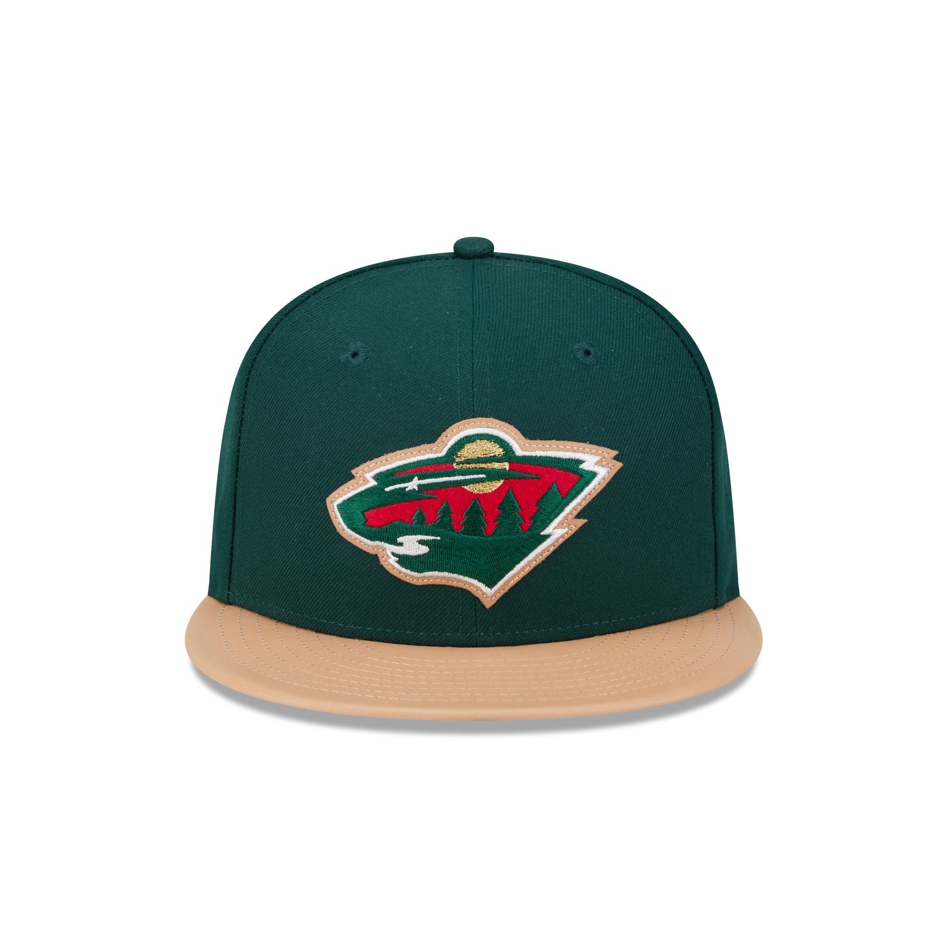 Minnesota Wild Leather Visor 59FIFTY Fitted Hat