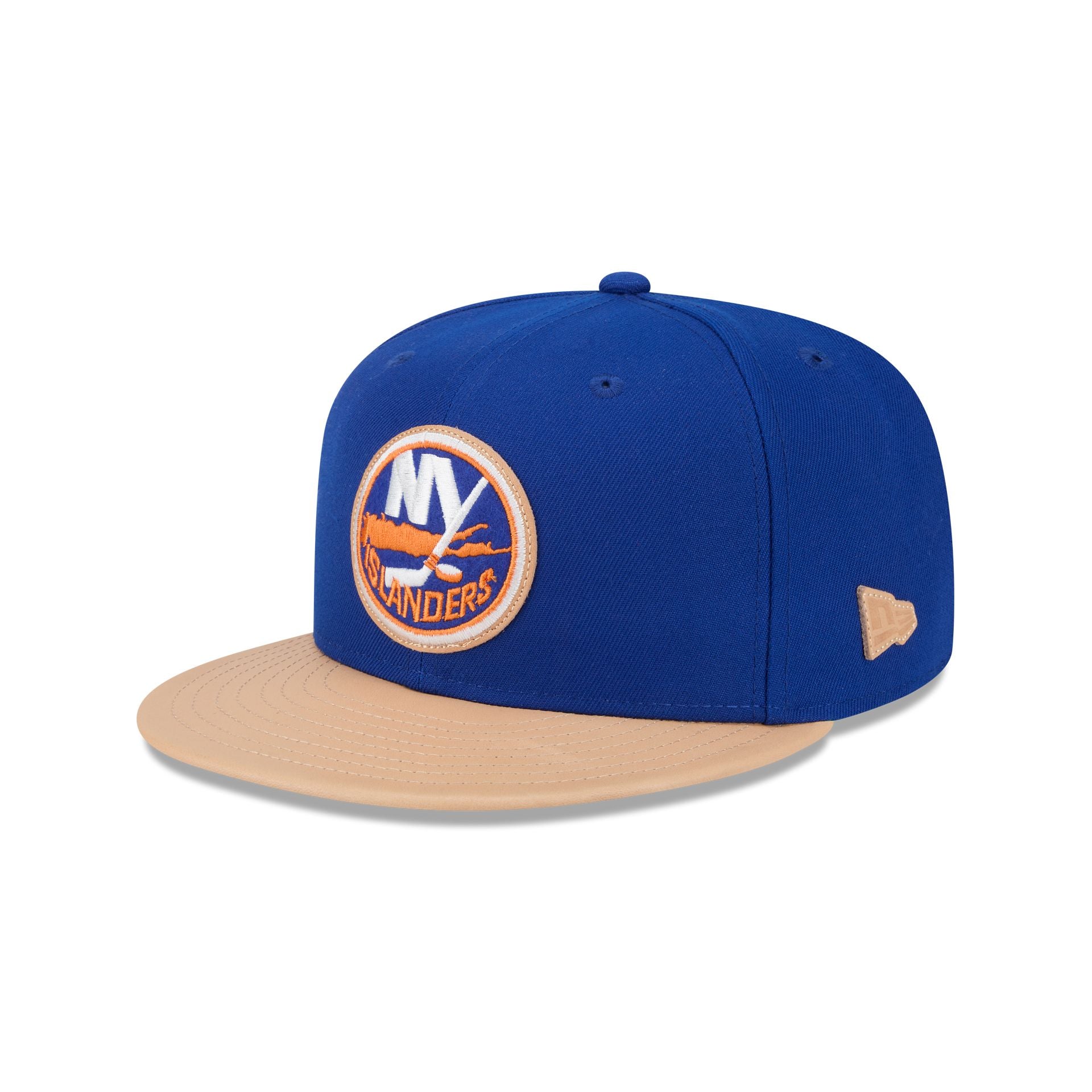 New York Islanders Leather Visor 59FIFTY Fitted Hat - Nextgenmallstore