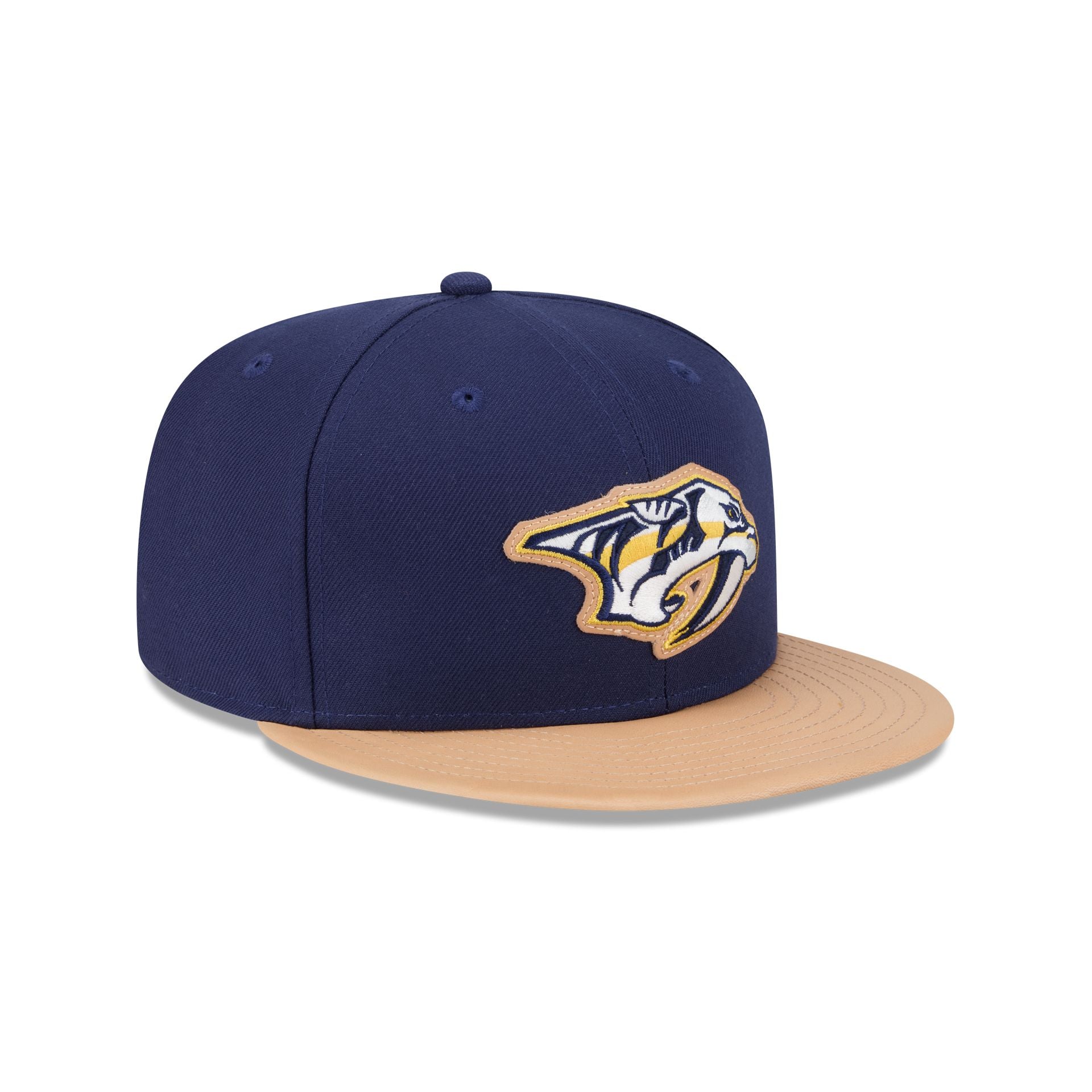 Nashville Predators Leather Visor 59FIFTY Fitted Hat