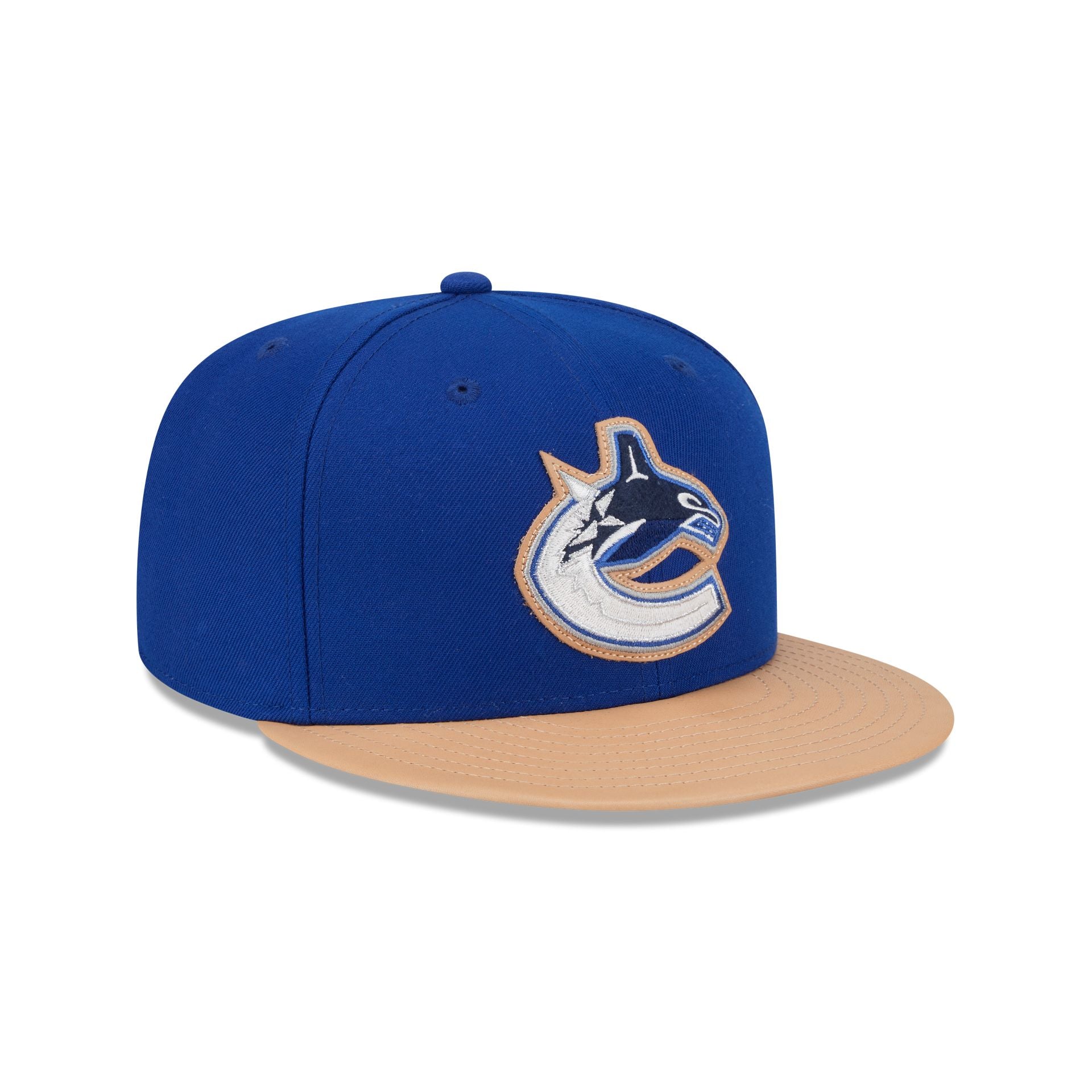 Vancouver Canucks Leather Visor 59FIFTY Fitted Hat