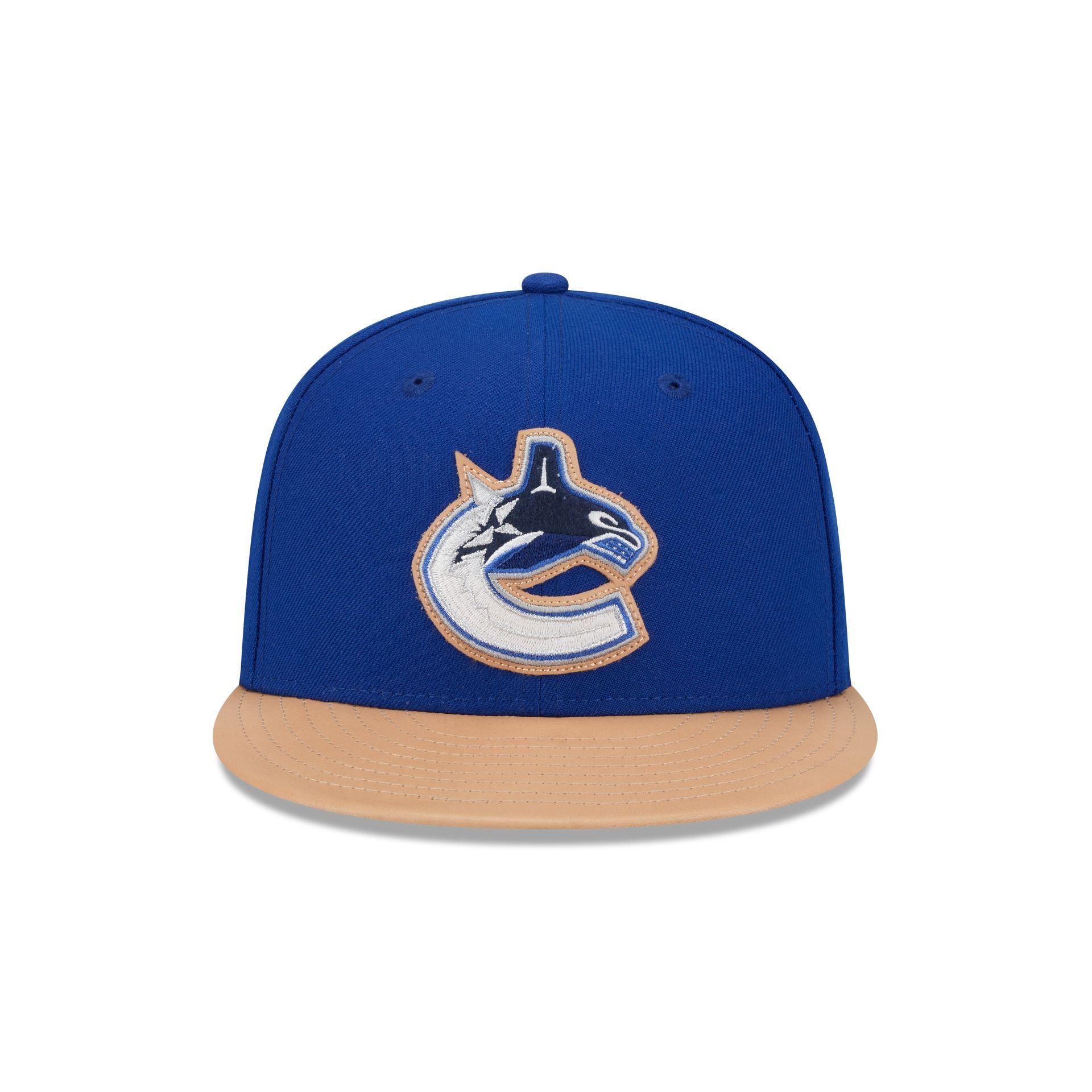 Vancouver Canucks Leather Visor 59FIFTY Fitted Hat
