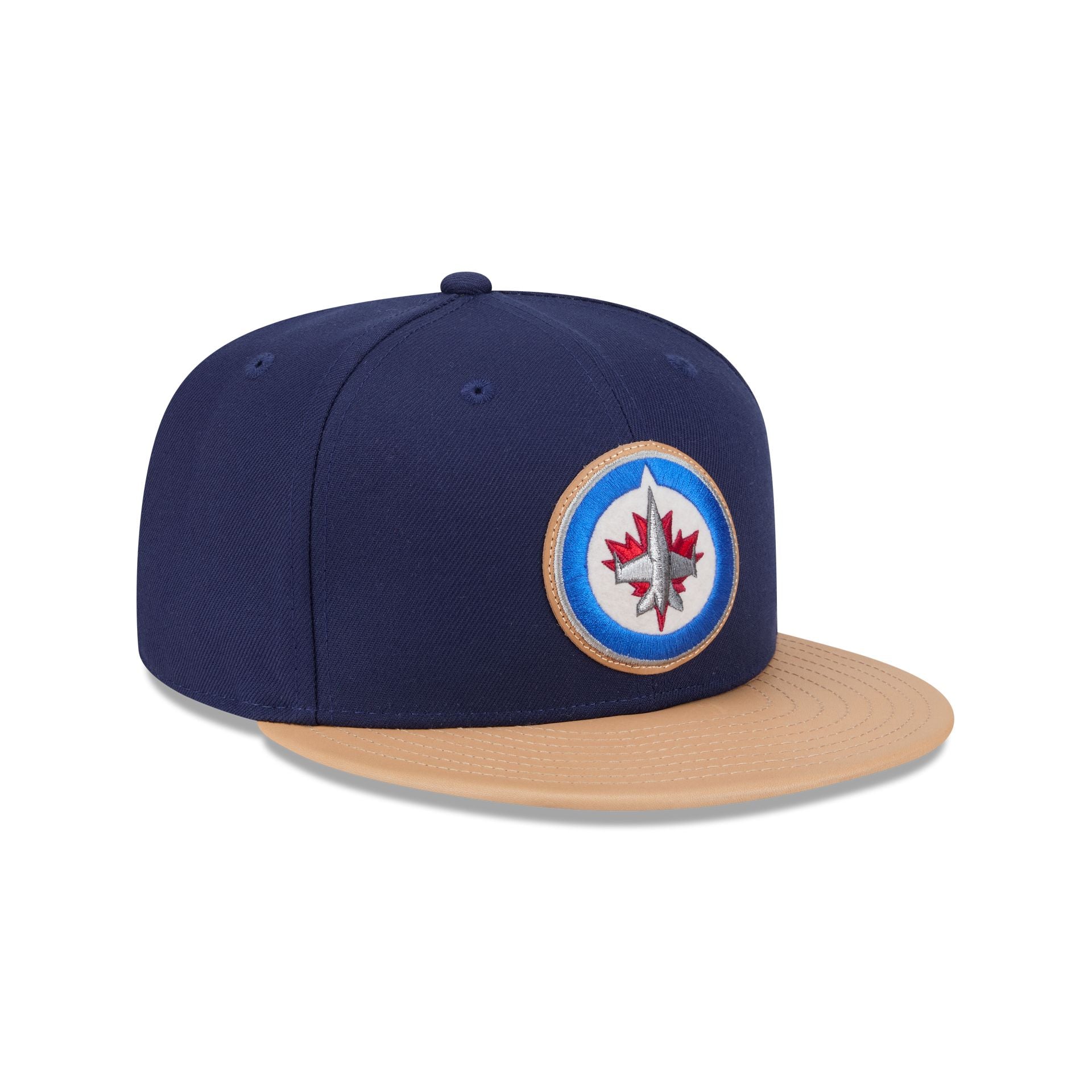 Winnipeg Jets Leather Visor 59FIFTY Fitted Hat
