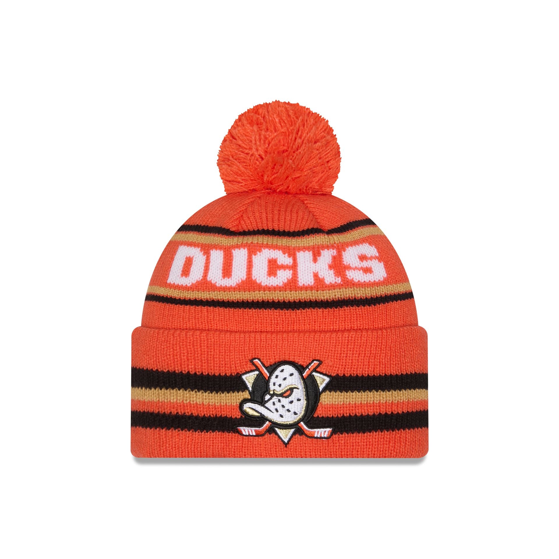 Anaheim Ducks Classic Pom Knit Hat - Nextgenmallstore