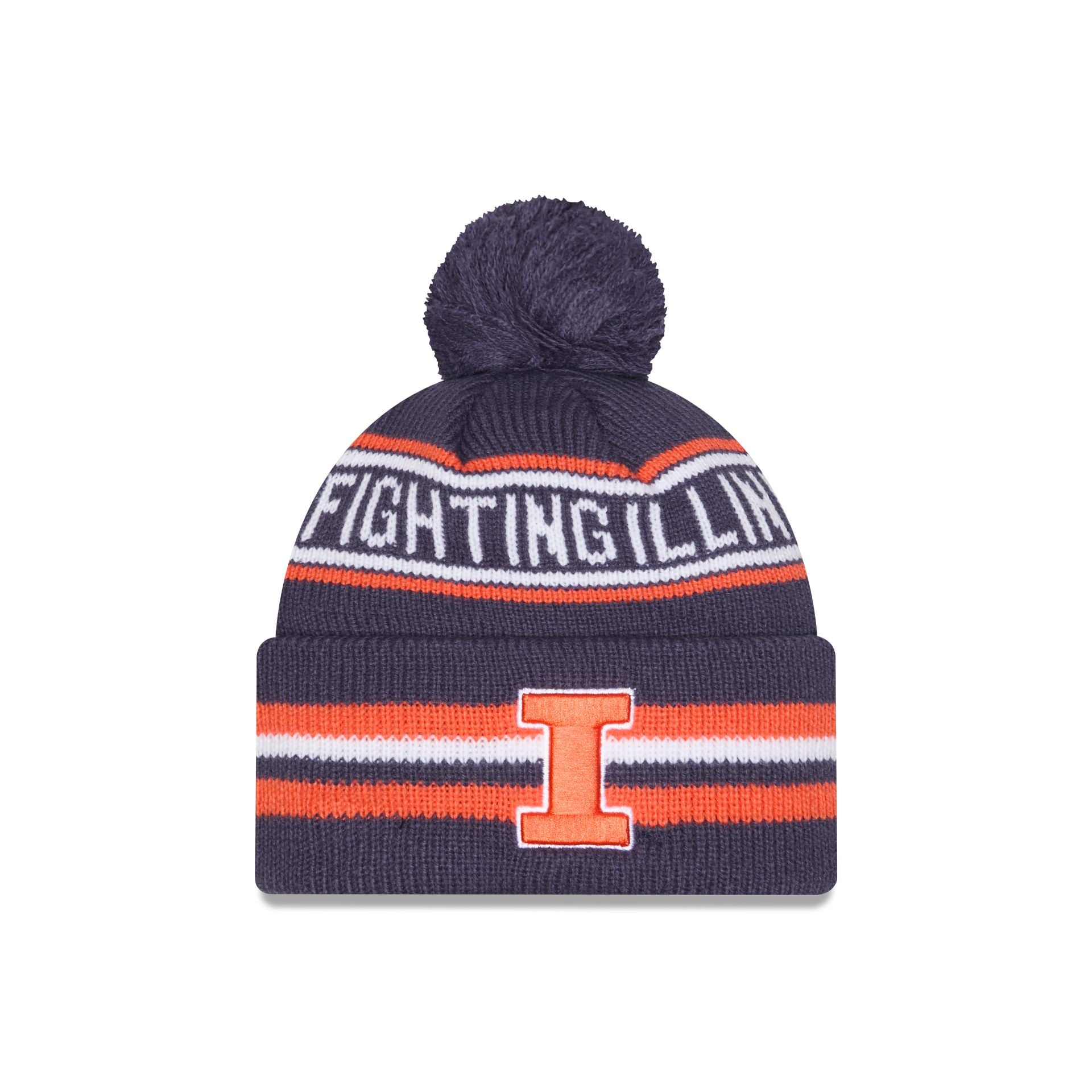 Illinois Fighting Illini Classic Pom Knit Hat