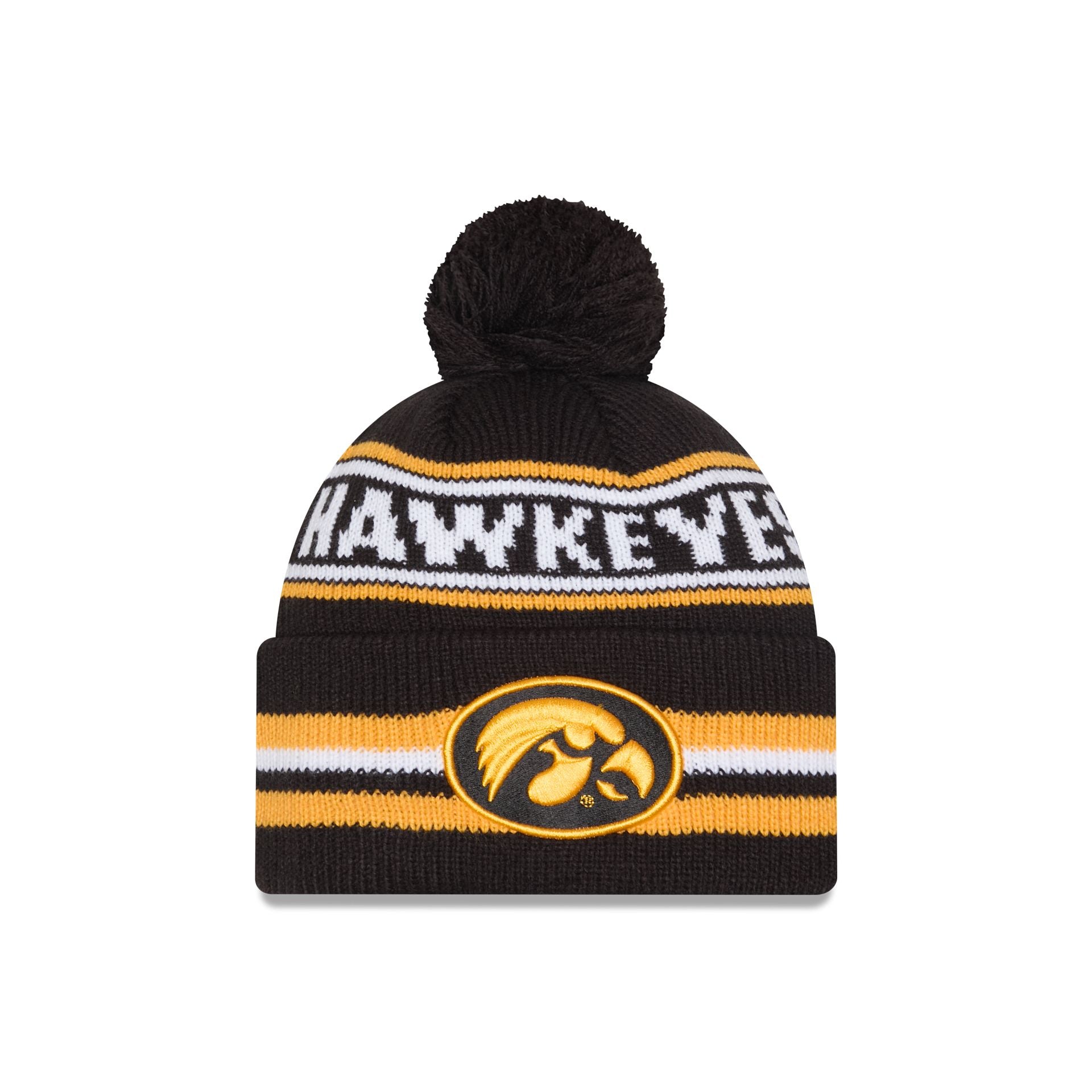 Iowa Hawkeyes Classic Pom Knit Hat - Nextgenmallstore
