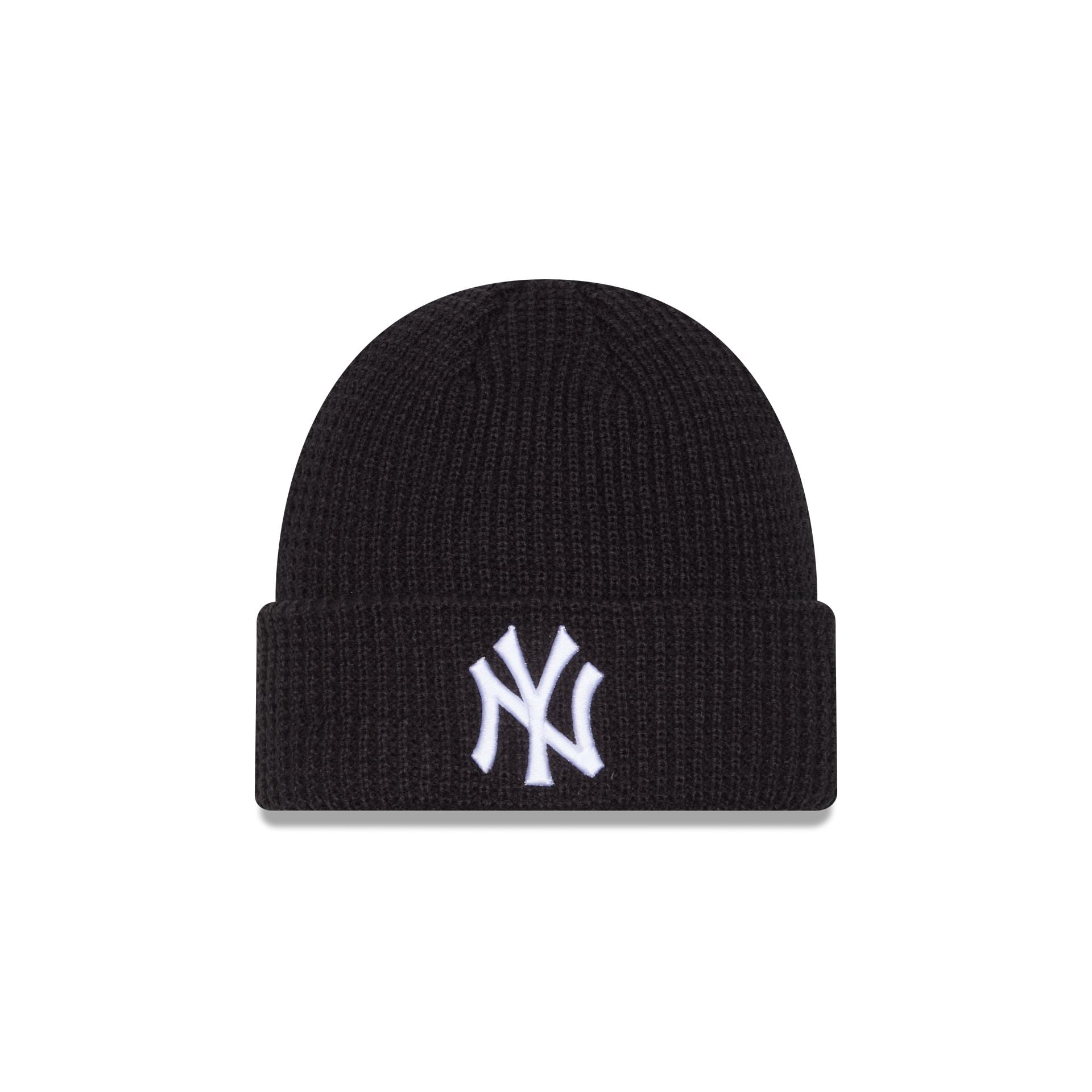 New York Yankees Waffle Stitch Knit Beanie Hat