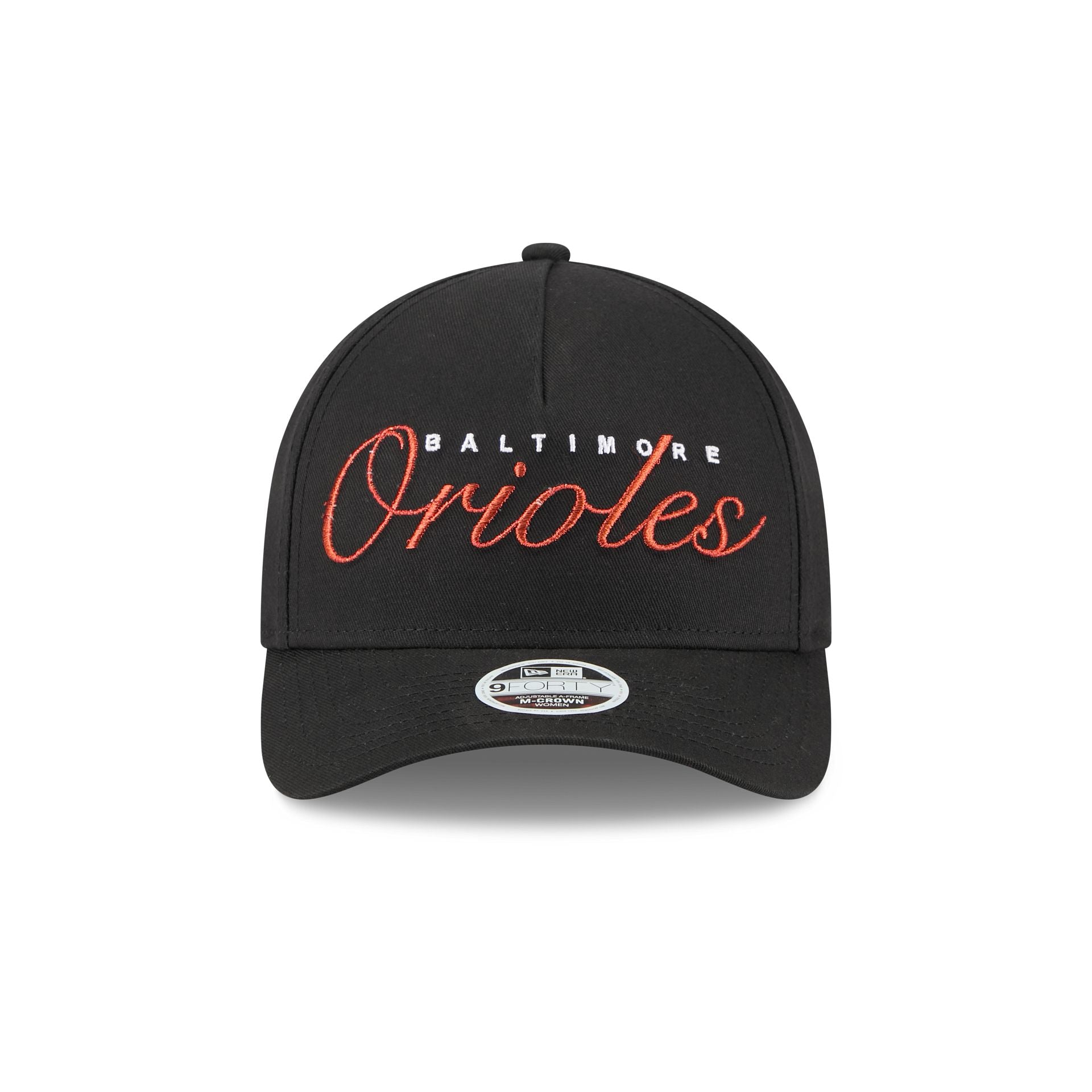 Baltimore Orioles Metallic Women's 9FORTY M-Crown A-Frame Snapback Hat