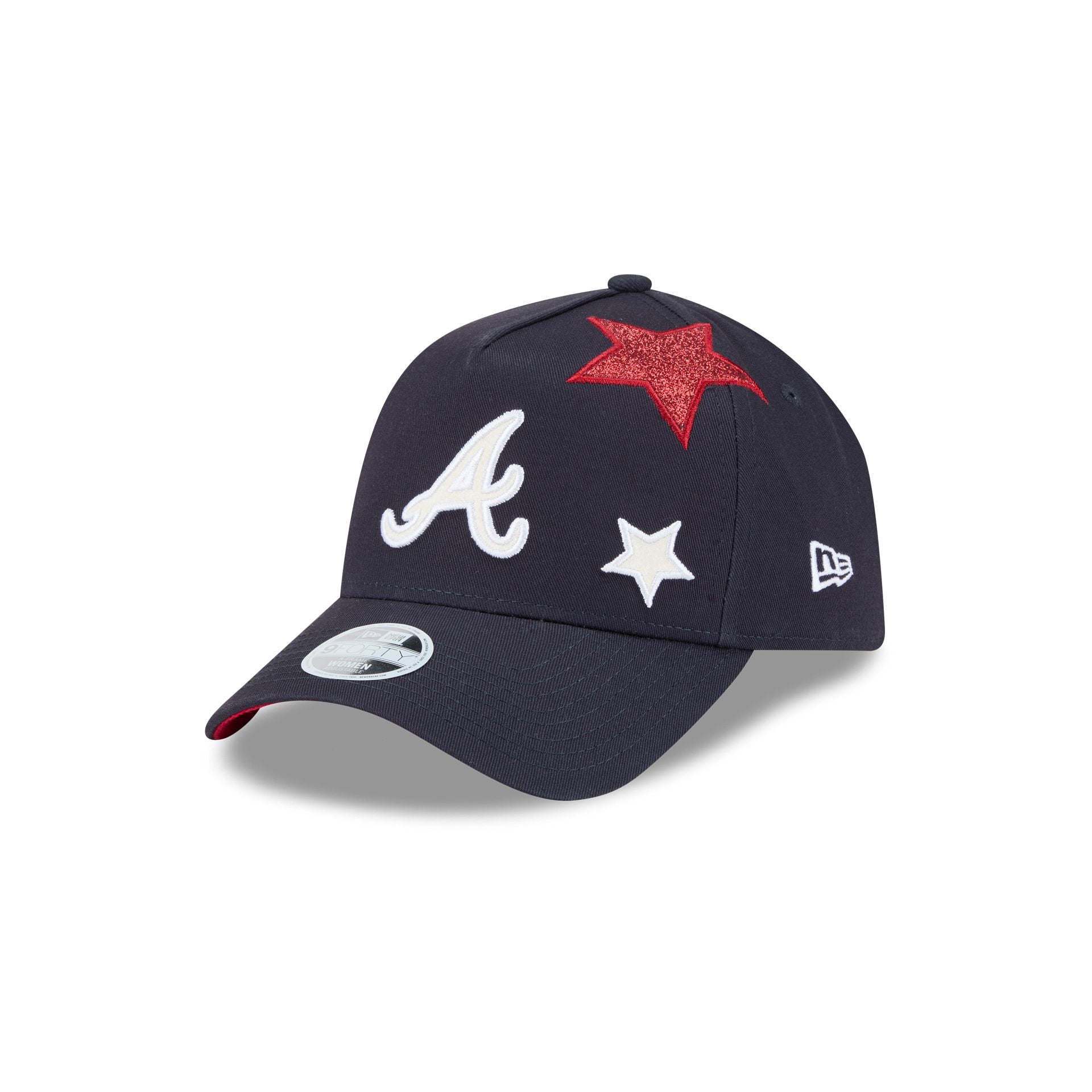 Atlanta Braves Stardom Women's 9FORTY A-Frame Snapback Hat - Nextgenmallstore