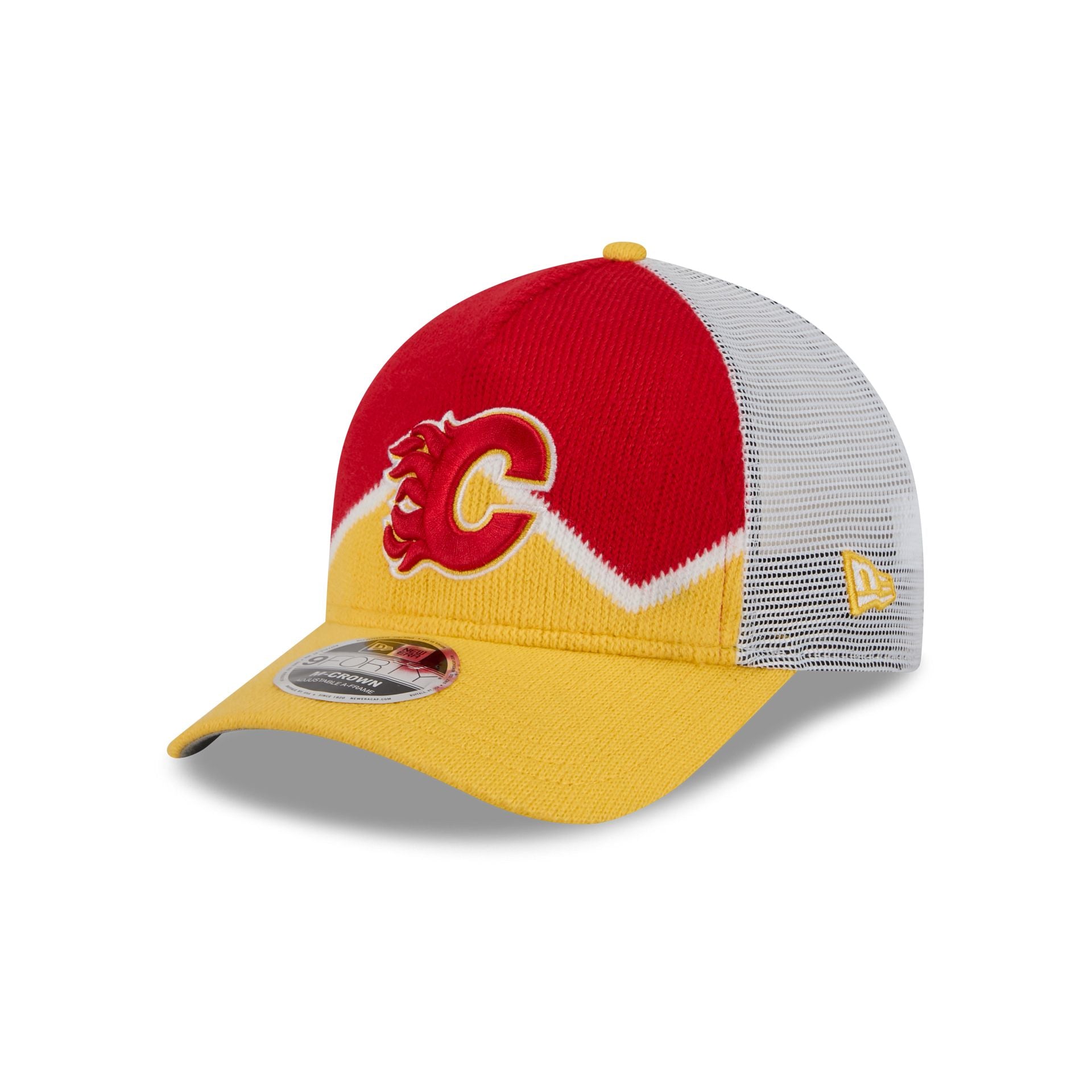 Calgary Flames Sock 9FORTY M-Crown A-Frame Trucker Hat - Nextgenmallstore