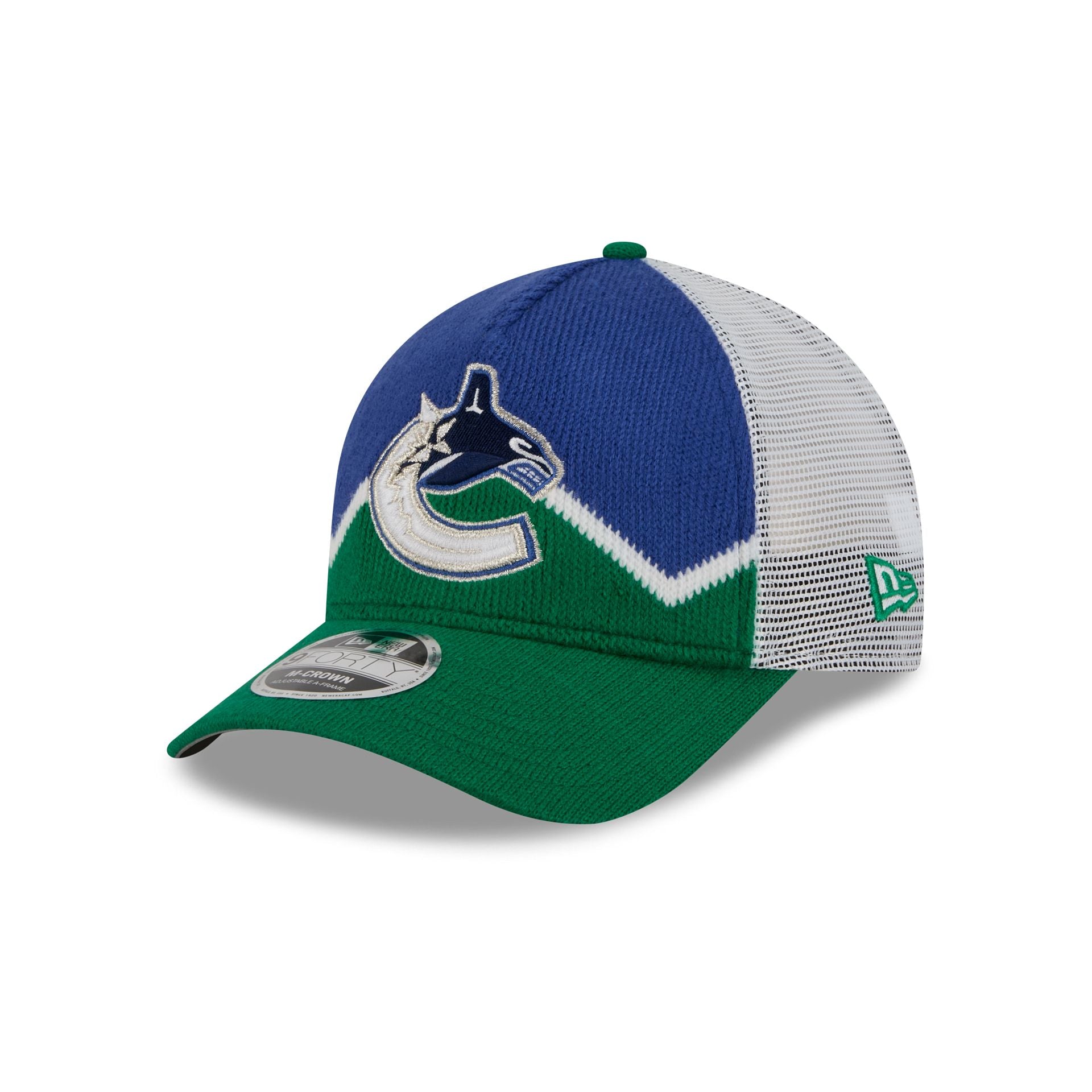 Vancouver Canucks Sock 9FORTY M-Crown A-Frame Trucker Hat - Nextgenmallstore