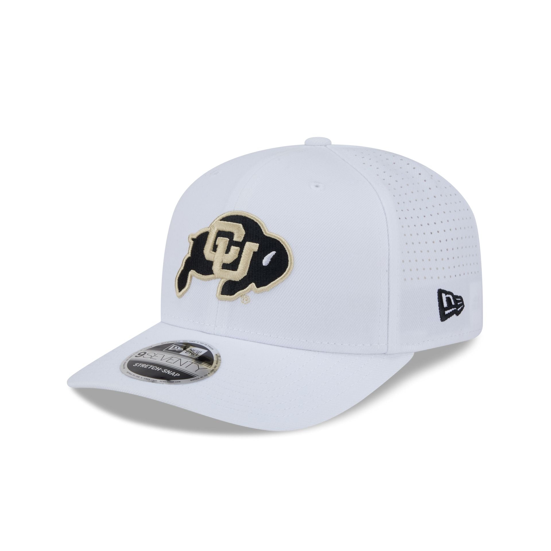 Colorado Buffaloes Optic White Performance 9SEVENTY Stretch-Snap Hat - Nextgenmallstore
