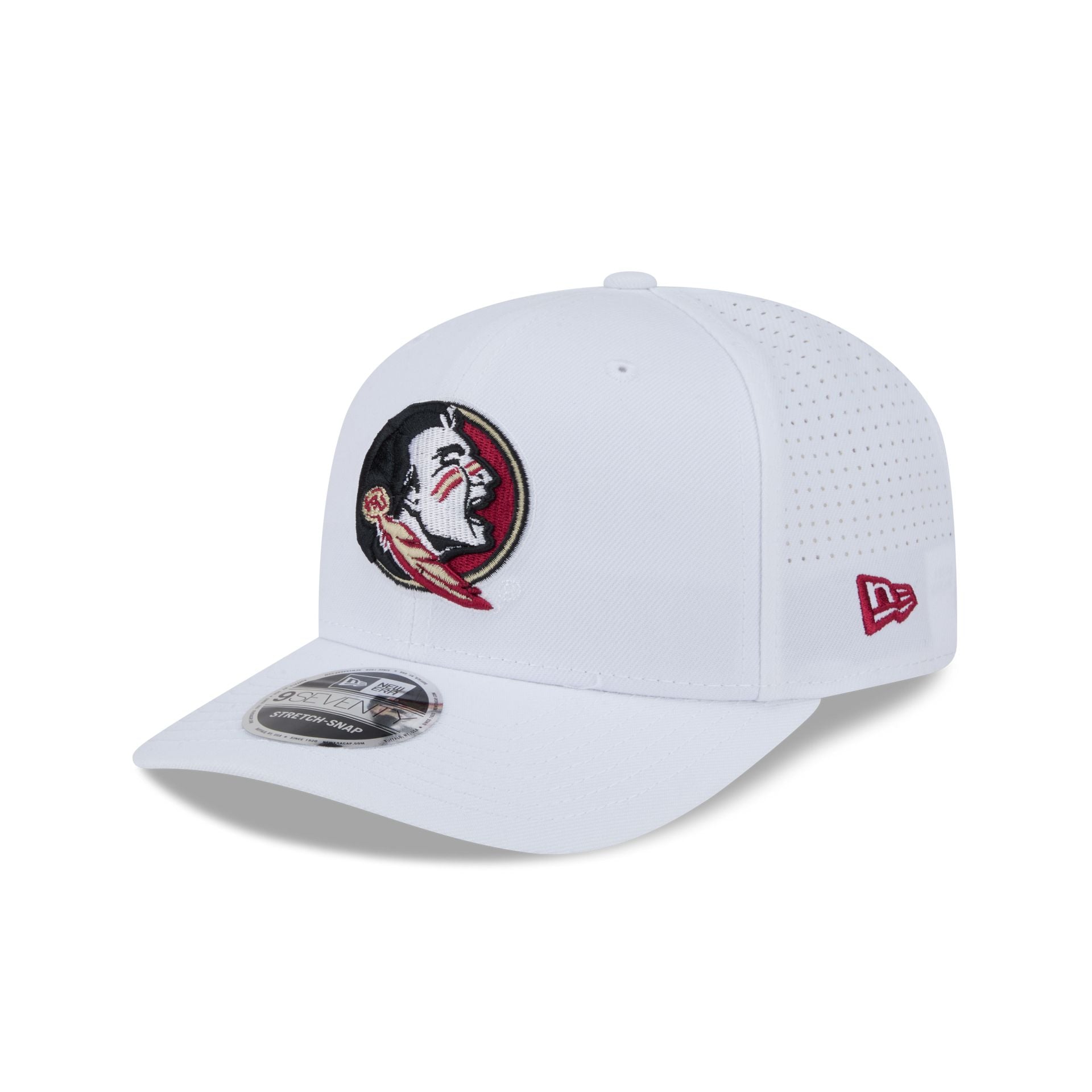 Florida State Seminoles Optic White Performance 9SEVENTY Stretch-Snap Hat - Nextgenmallstore