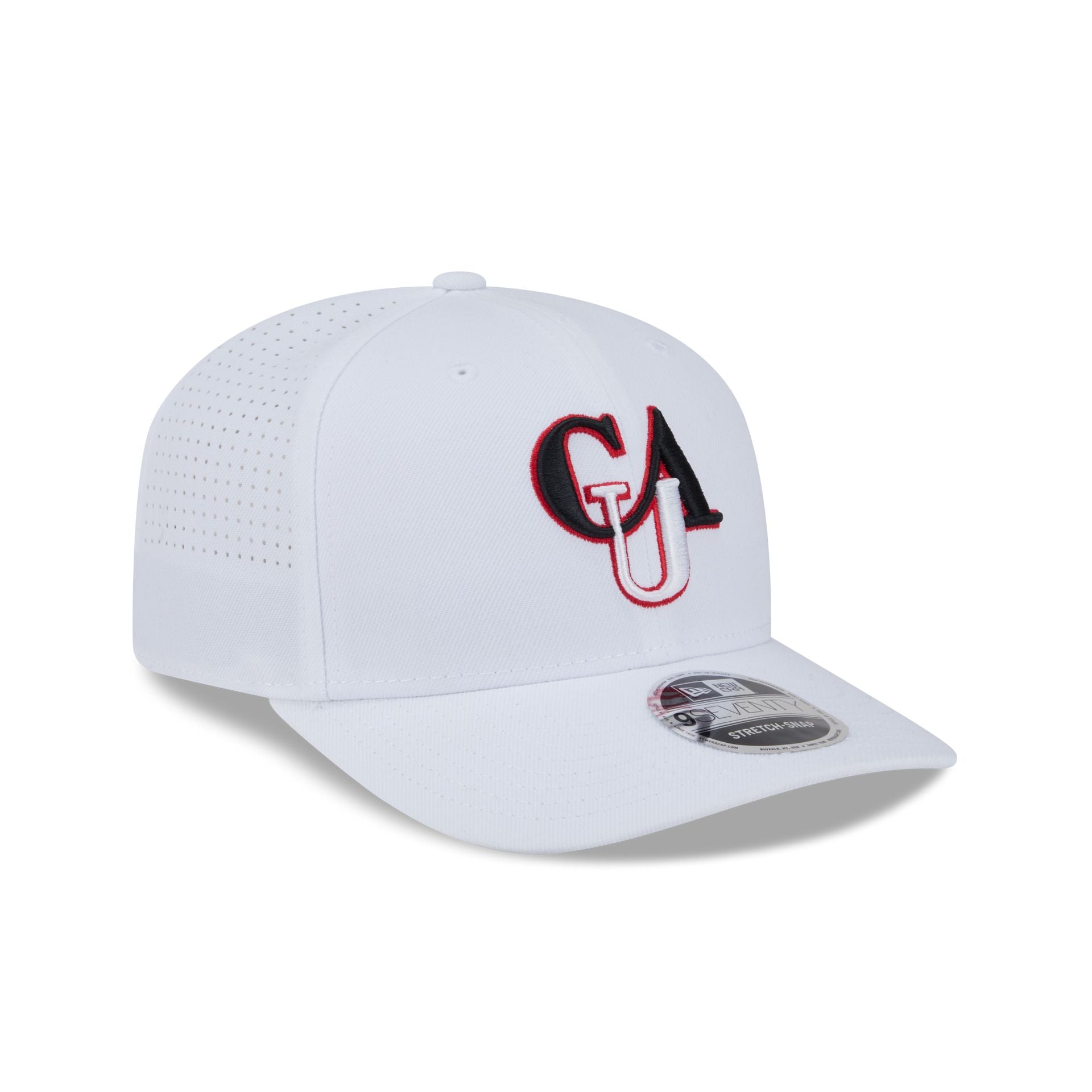 Clark Atlanta Panthers Optic White Performance 9SEVENTY Stretch-Snap Hat