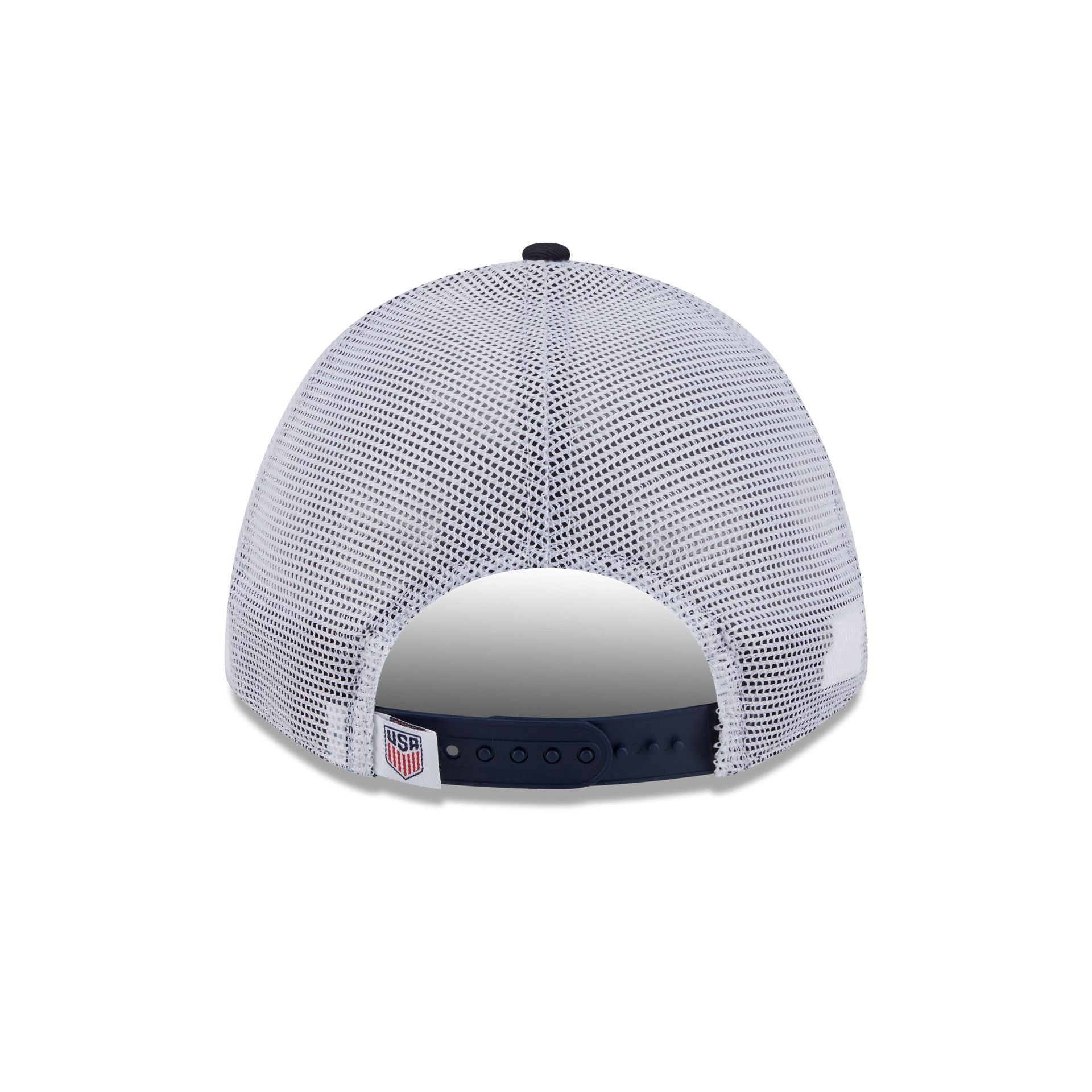 US Soccer Men's National Team Navy 9FORTY M-Crown A-Frame Trucker Hat