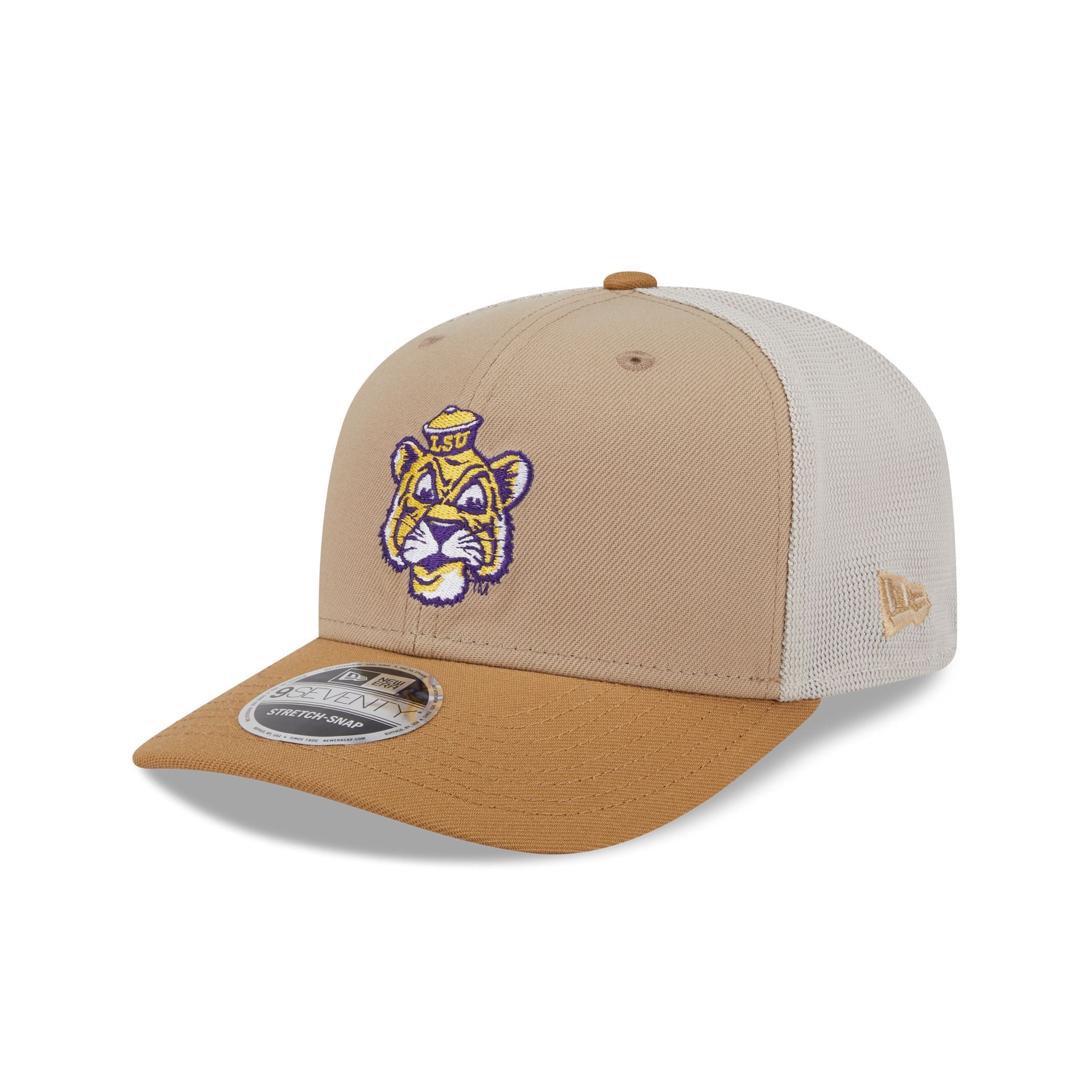 LSU Tigers College Vault Stone 9SEVENTY Trucker Hat - Nextgenmallstore