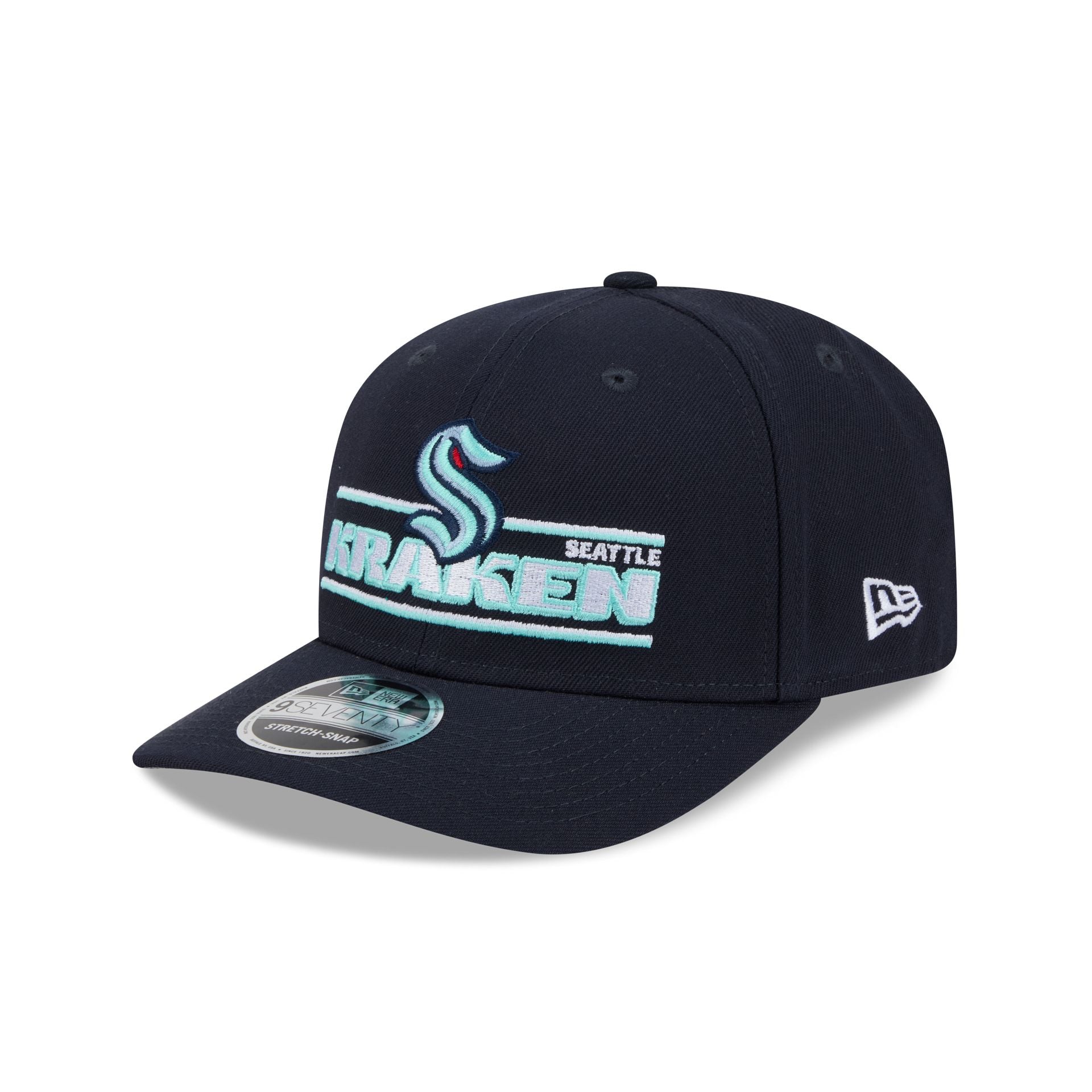 Seattle Kraken Stated 9SEVENTY Stretch-Snap Hat