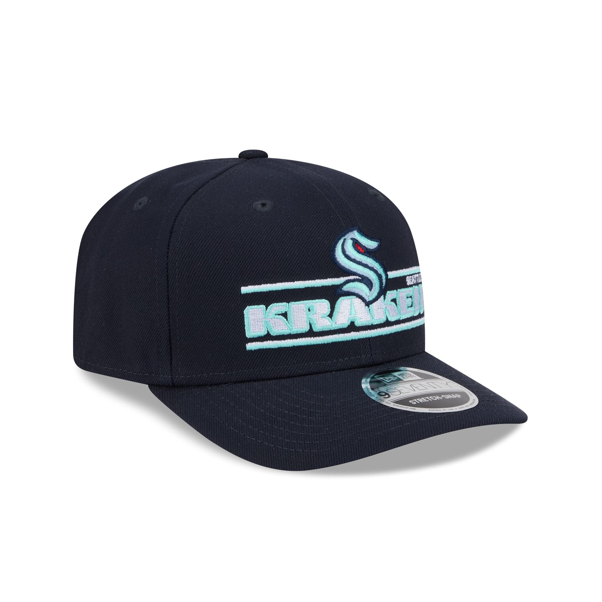 Seattle Kraken Stated 9SEVENTY Stretch-Snap Hat
