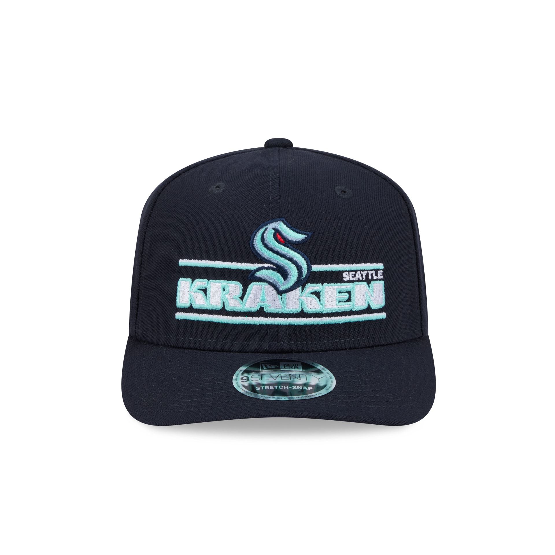 Seattle Kraken Stated 9SEVENTY Stretch-Snap Hat