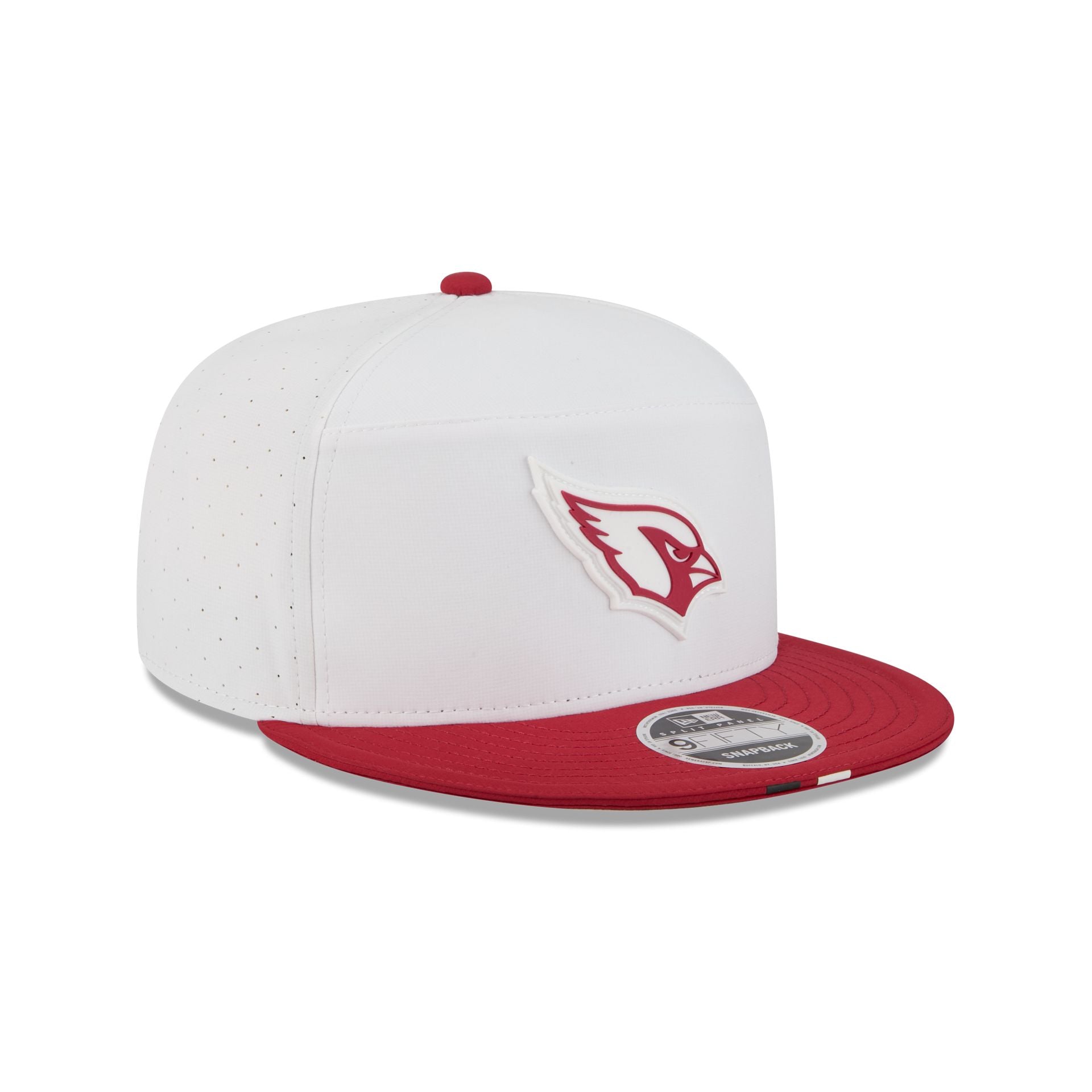 Arizona Cardinals 2025 Training Split Panel 9FIFTY Snapback Hat