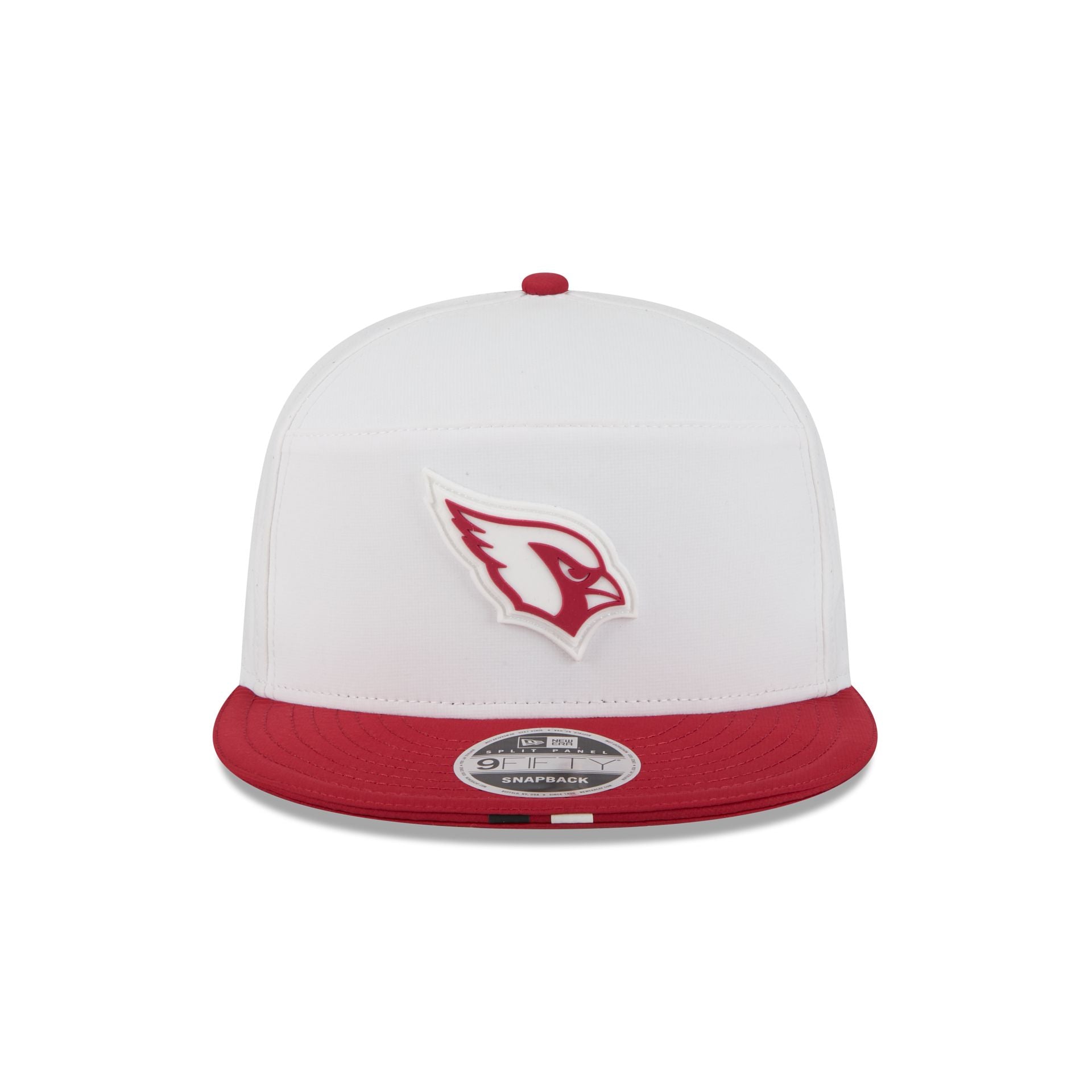 Arizona Cardinals 2025 Training Split Panel 9FIFTY Snapback Hat