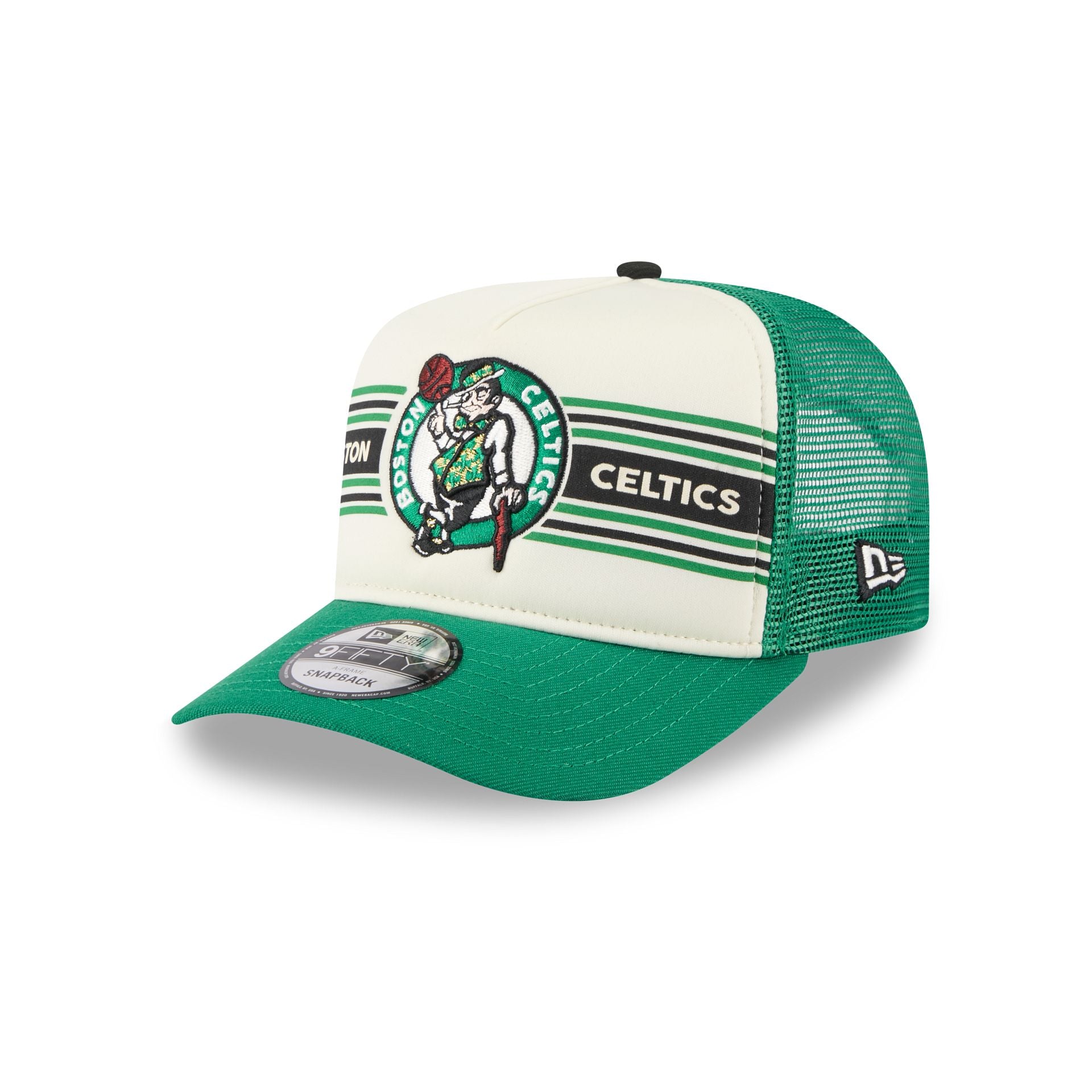 Boston Celtics Banner 9FIFTY A-Frame Trucker Hat - Nextgenmallstore