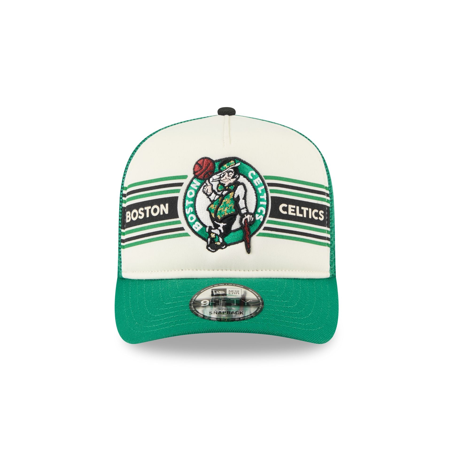 Boston Celtics Banner 9FIFTY A-Frame Trucker Hat