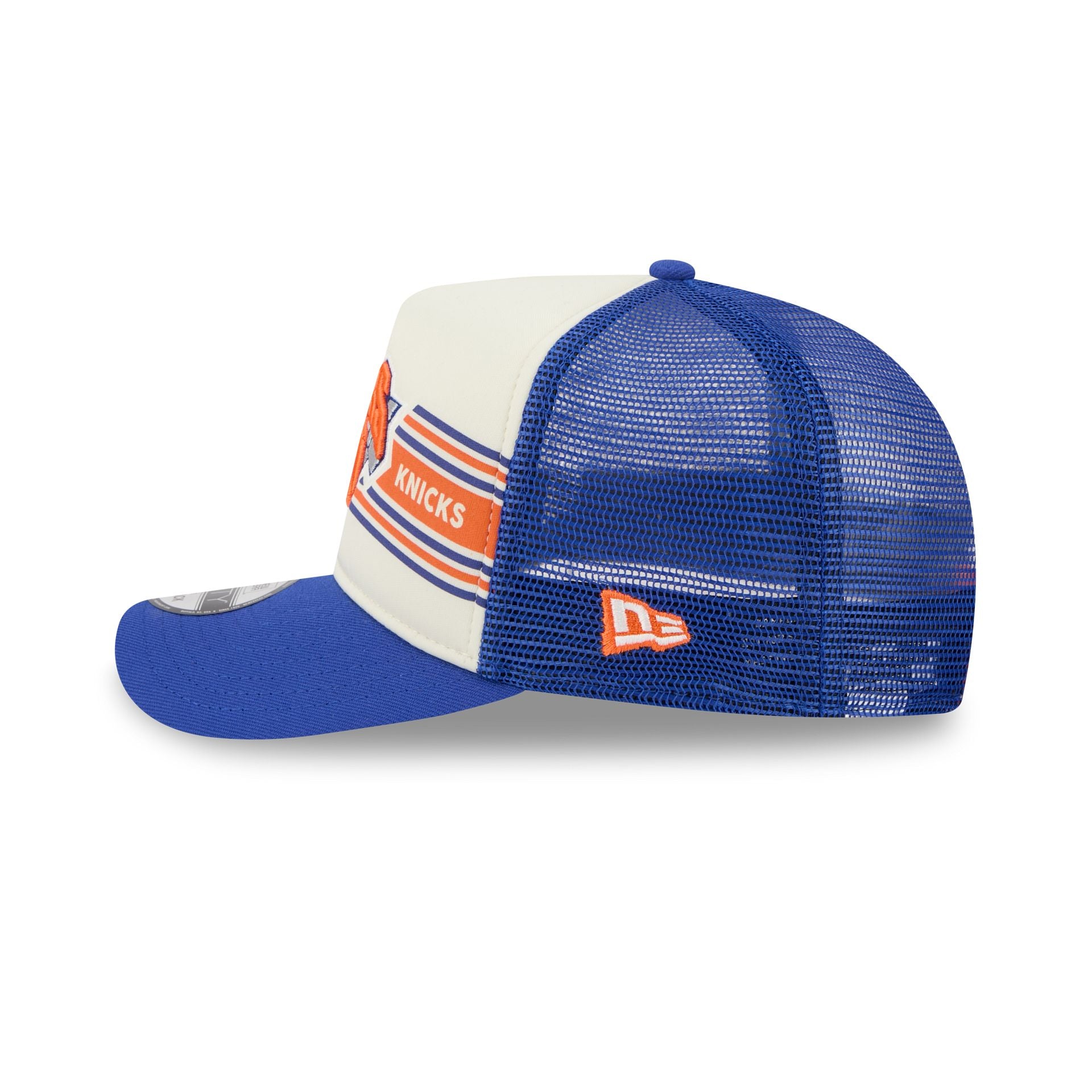 New York Knicks Banner 9FIFTY A-Frame Trucker Hat