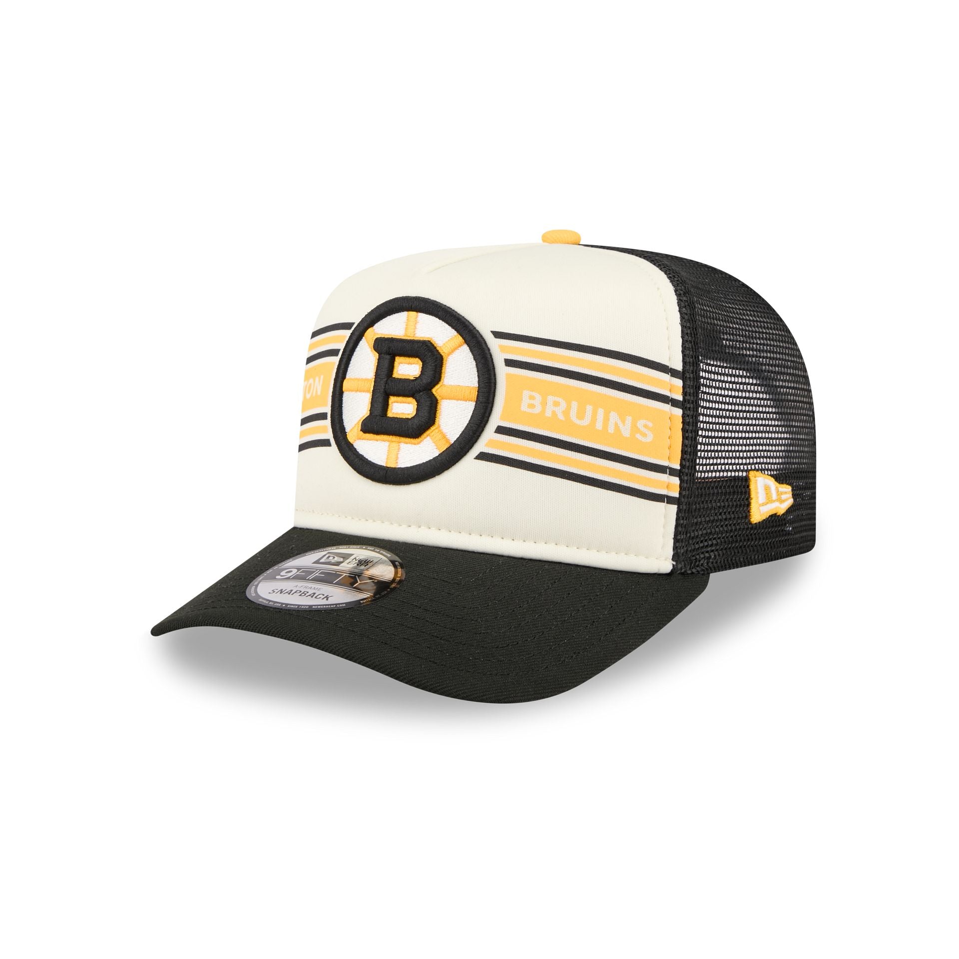 Boston Bruins Banner 9FIFTY A-Frame Trucker Hat - Nextgenmallstore