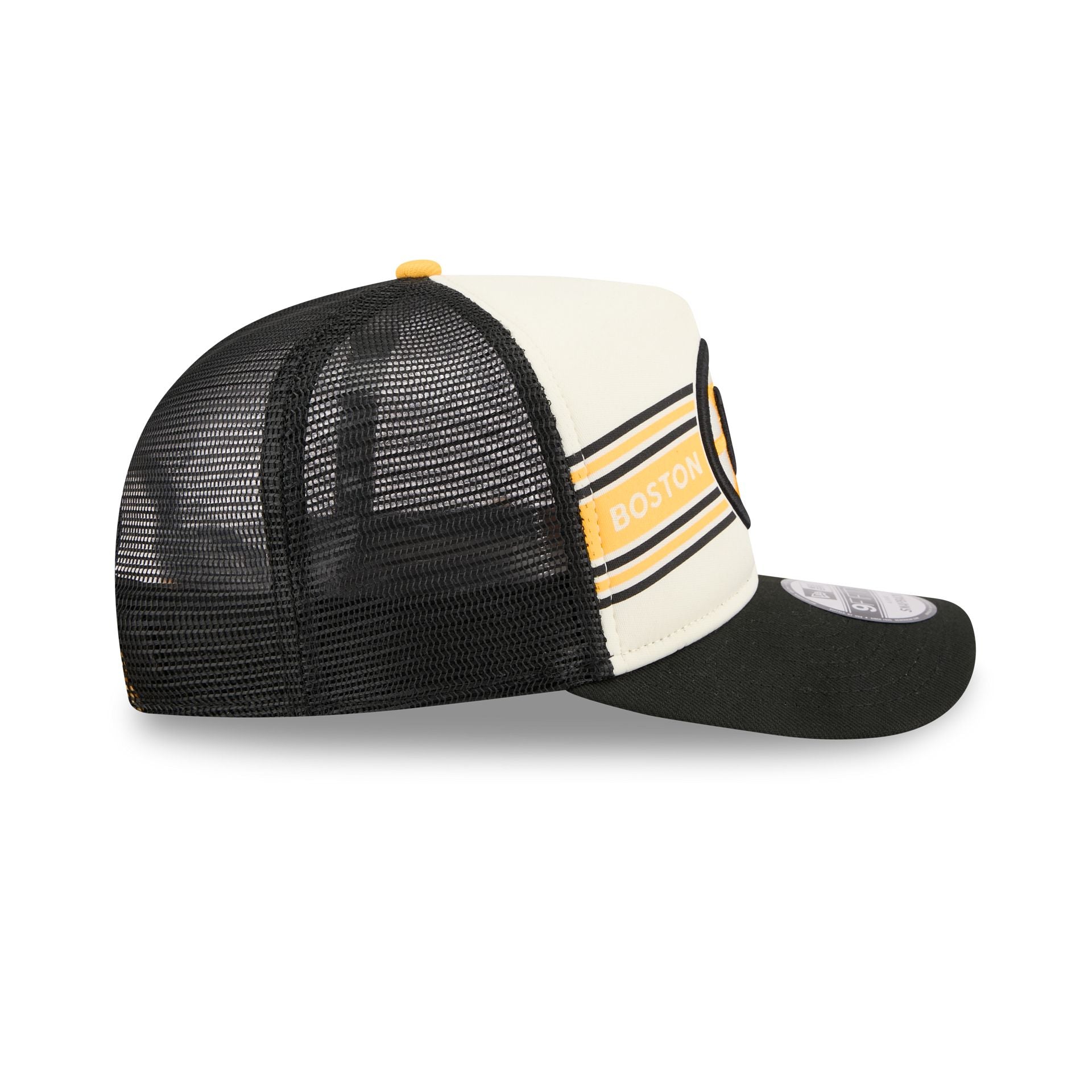 Boston Bruins Banner 9FIFTY A-Frame Trucker Hat