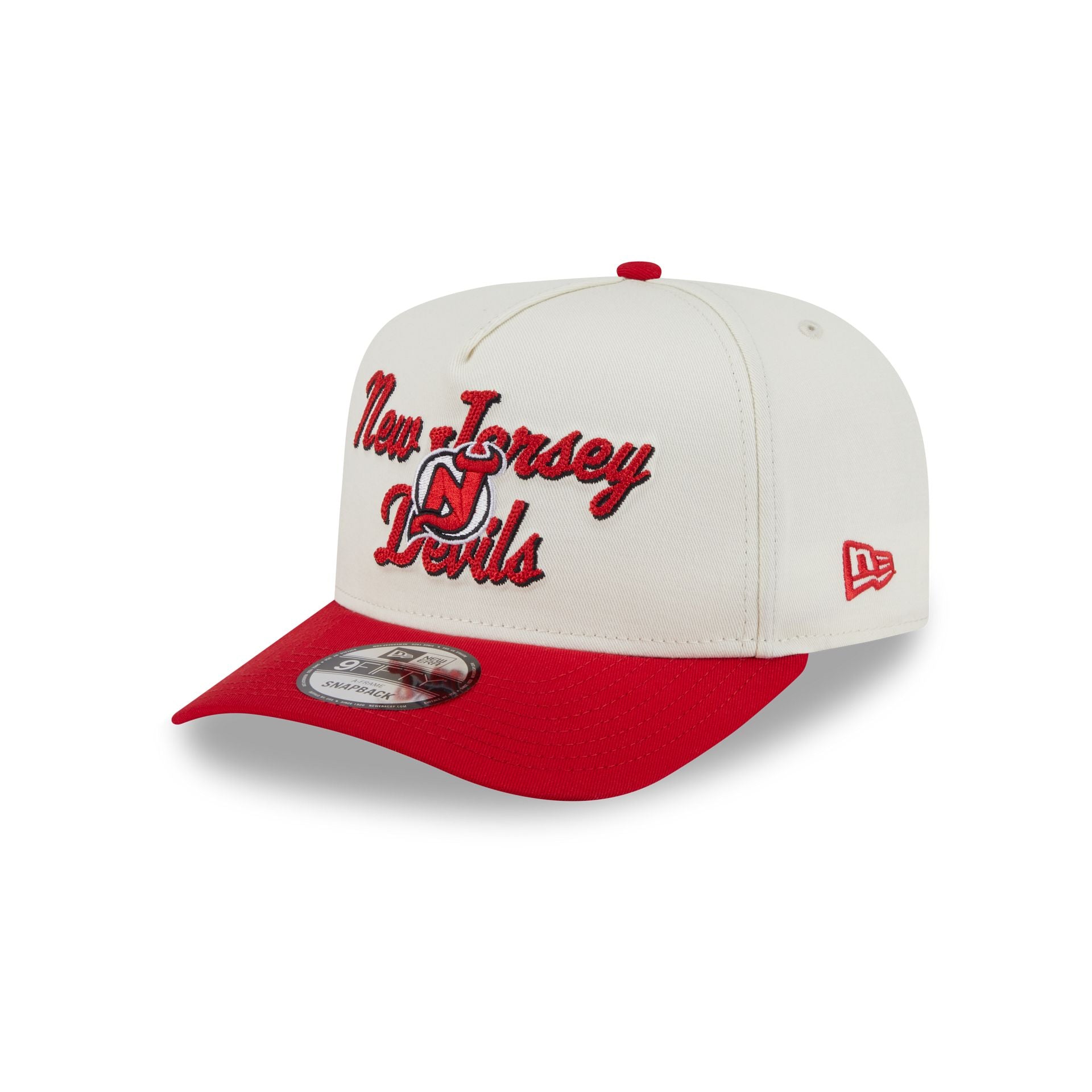 New Jersey Devils Chainstitch 9FIFTY A-Frame Snapback Hat - Nextgenmallstore