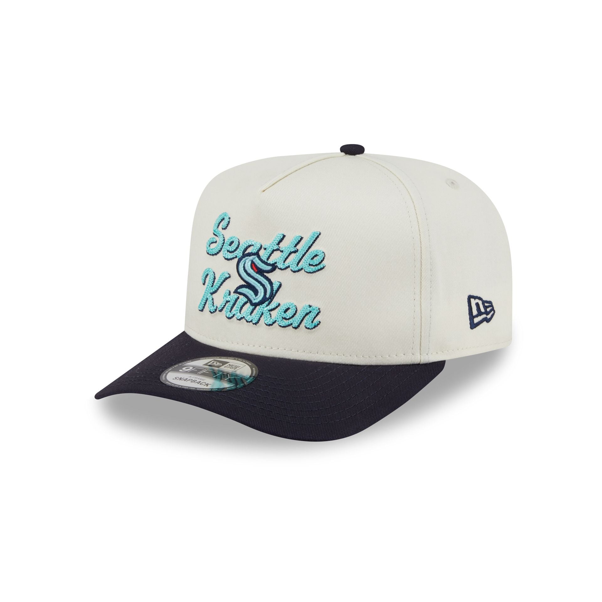 Seattle Kraken Chainstitch 9FIFTY A-Frame Snapback Hat - Nextgenmallstore