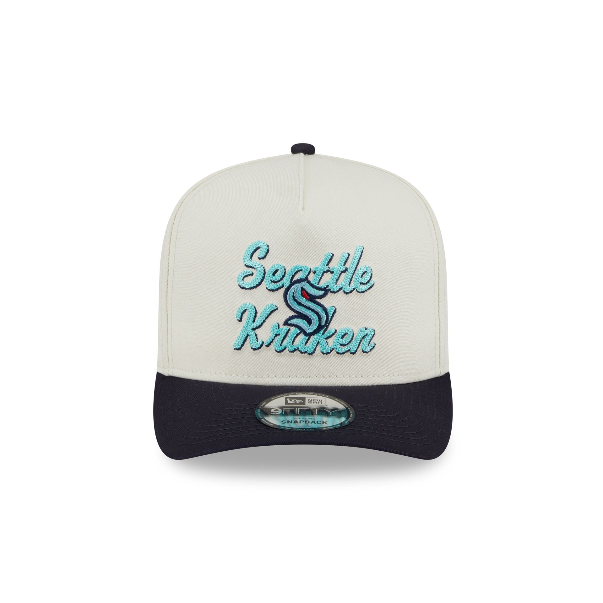 Seattle Kraken Chainstitch 9FIFTY A-Frame Snapback Hat