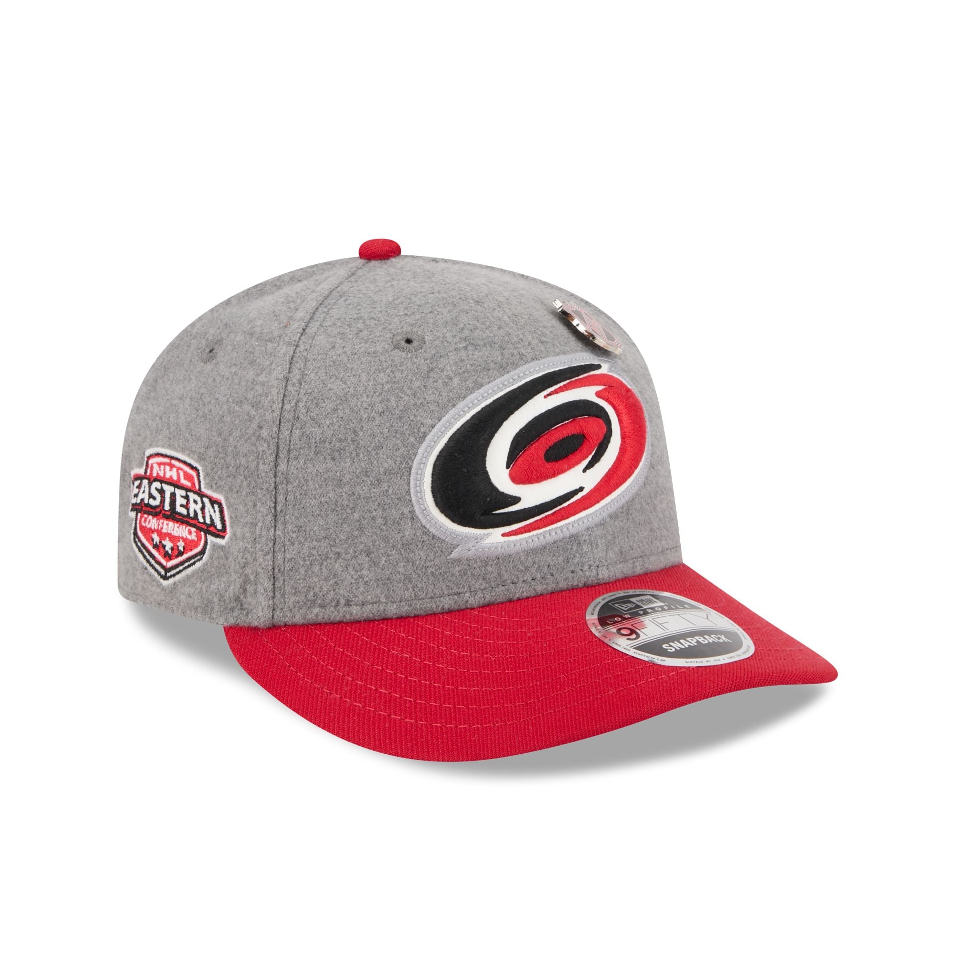 Carolina Hurricanes Heather Gray Wool Low Profile 9FIFTY Snapback Hat - Nextgenmallstore