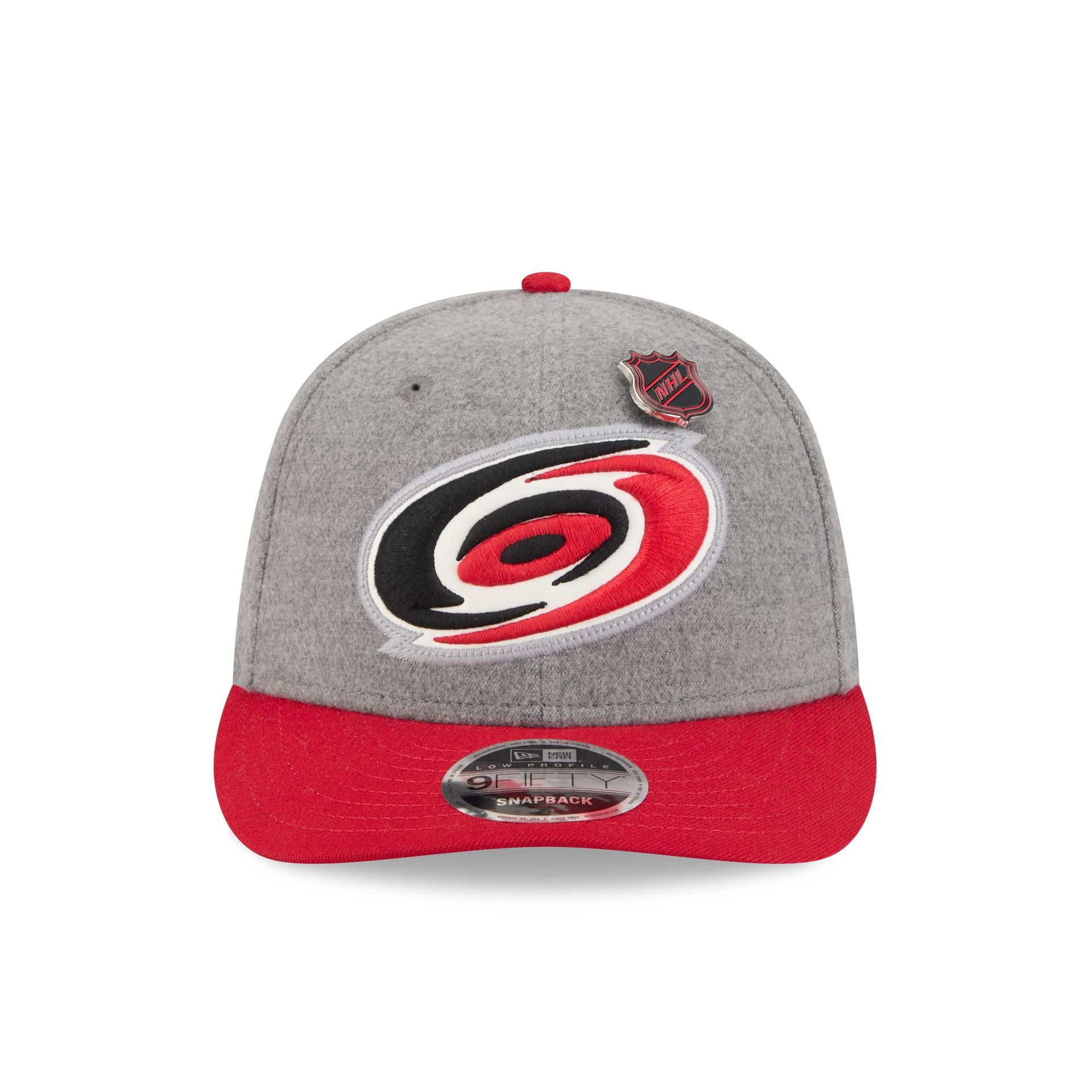Carolina Hurricanes Heather Gray Wool Low Profile 9FIFTY Snapback Hat