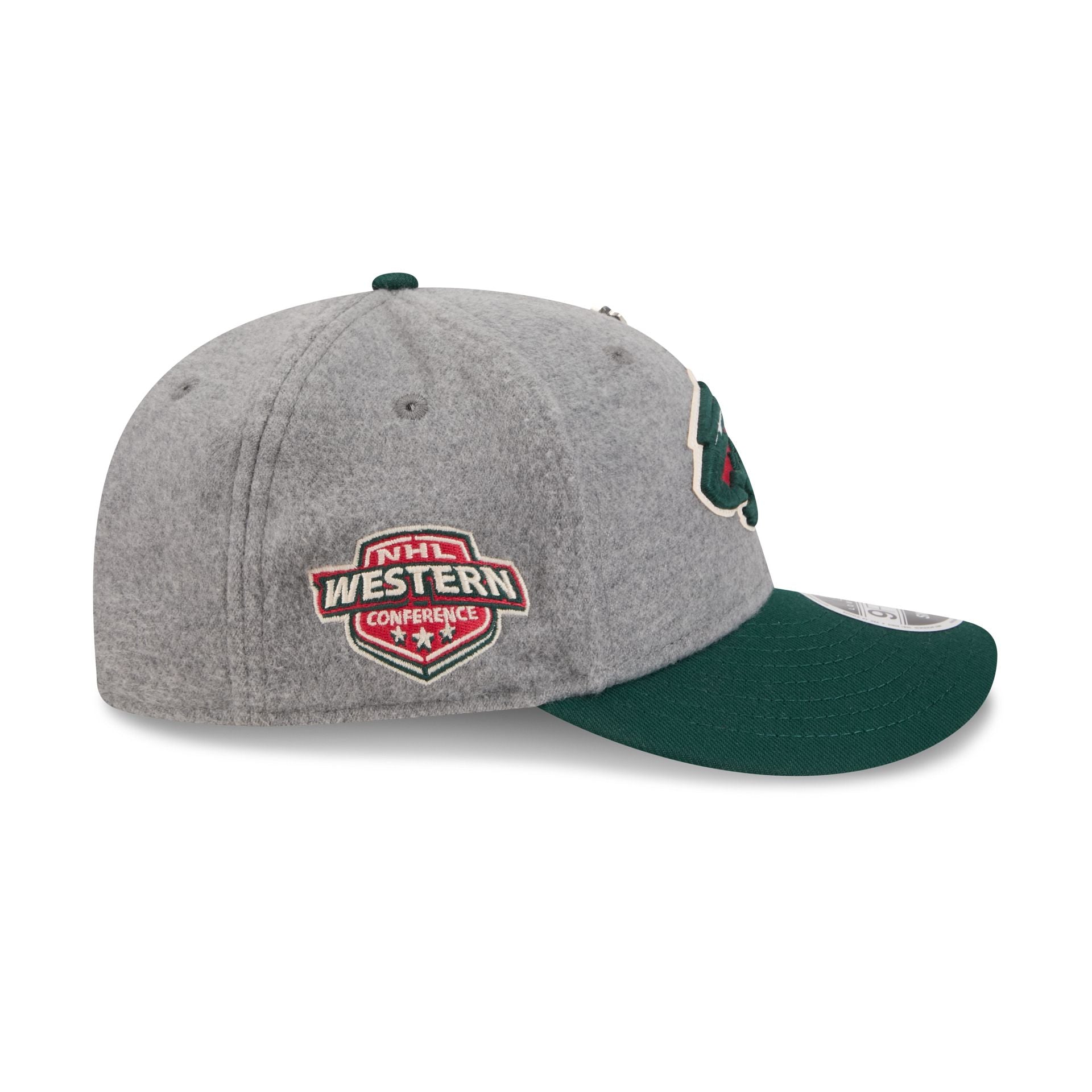 Minnesota Wild Heather Gray Wool Low Profile 9FIFTY Snapback Hat