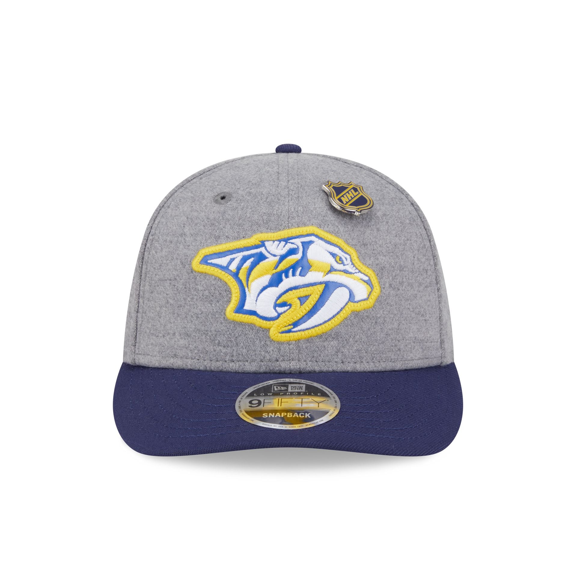 Nashville Predators Heather Gray Wool Low Profile 9FIFTY Snapback Hat
