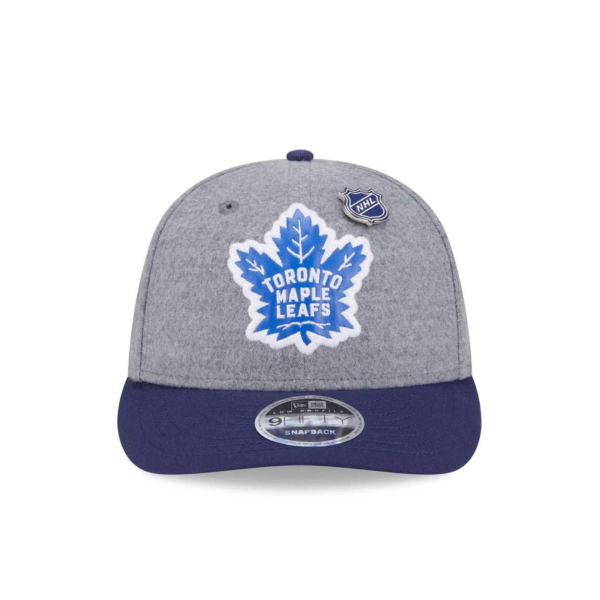 Toronto Maple Leafs Heather Gray Wool Low Profile 9FIFTY Snapback Hat