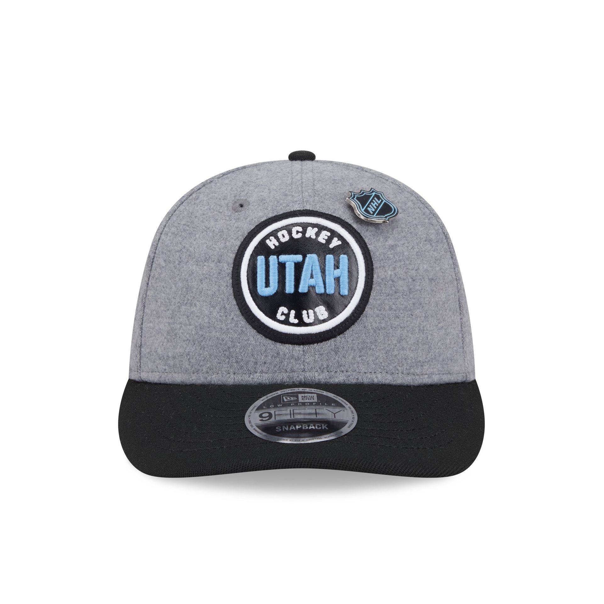 Utah Mammoth Heather Gray Wool Low Profile 9FIFTY Snapback Hat