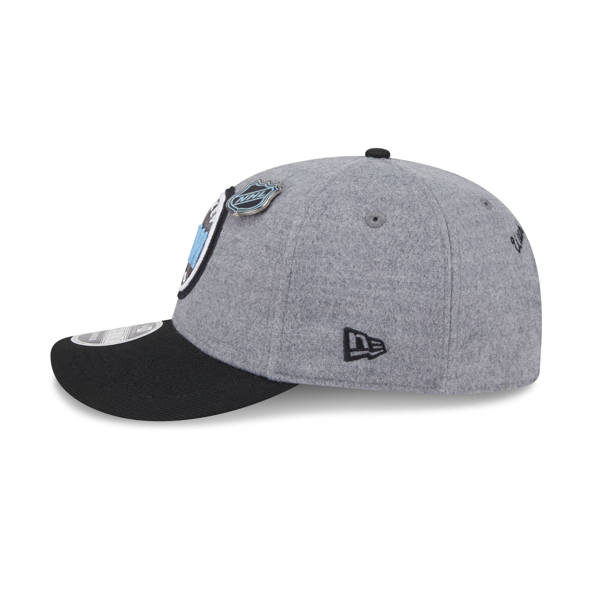 Utah Mammoth Heather Gray Wool Low Profile 9FIFTY Snapback Hat