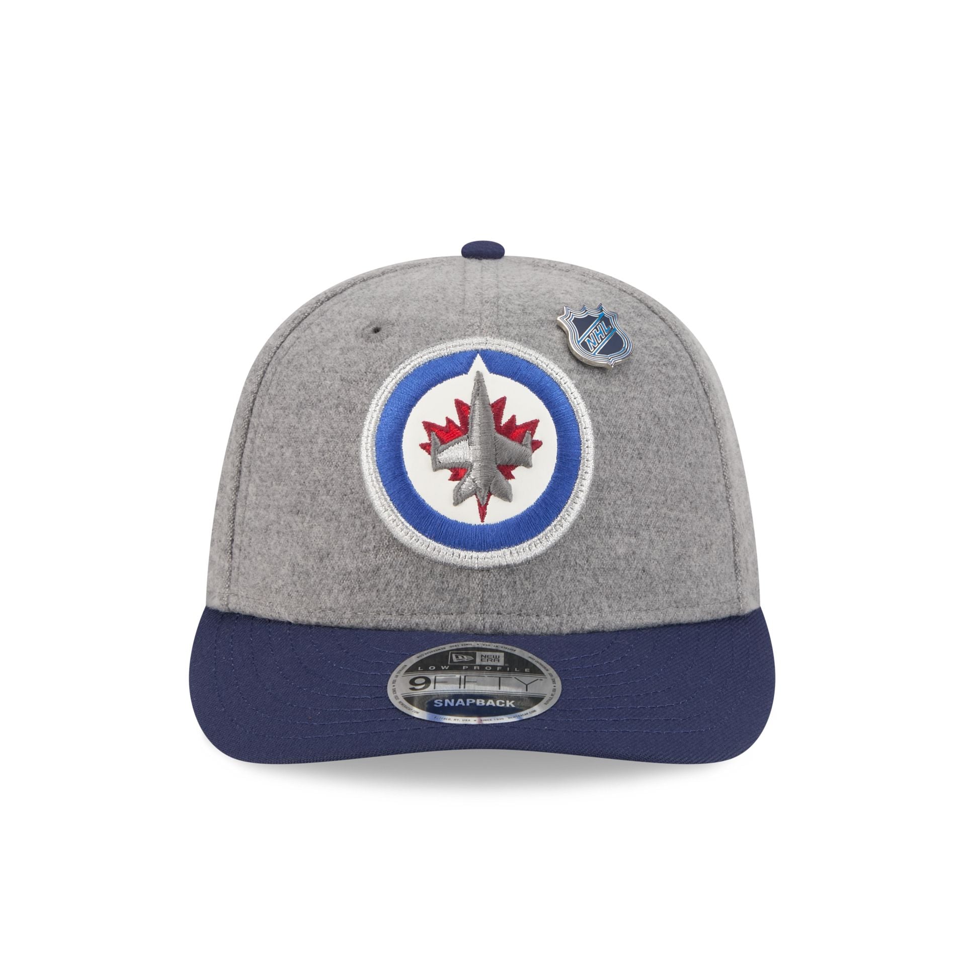 Winnipeg Jets Heather Gray Wool Low Profile 9FIFTY Snapback Hat
