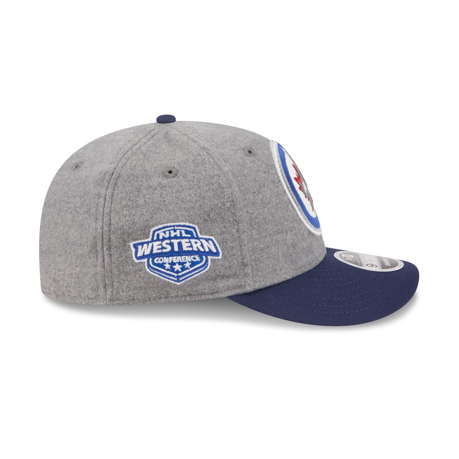 Winnipeg Jets Heather Gray Wool Low Profile 9FIFTY Snapback Hat