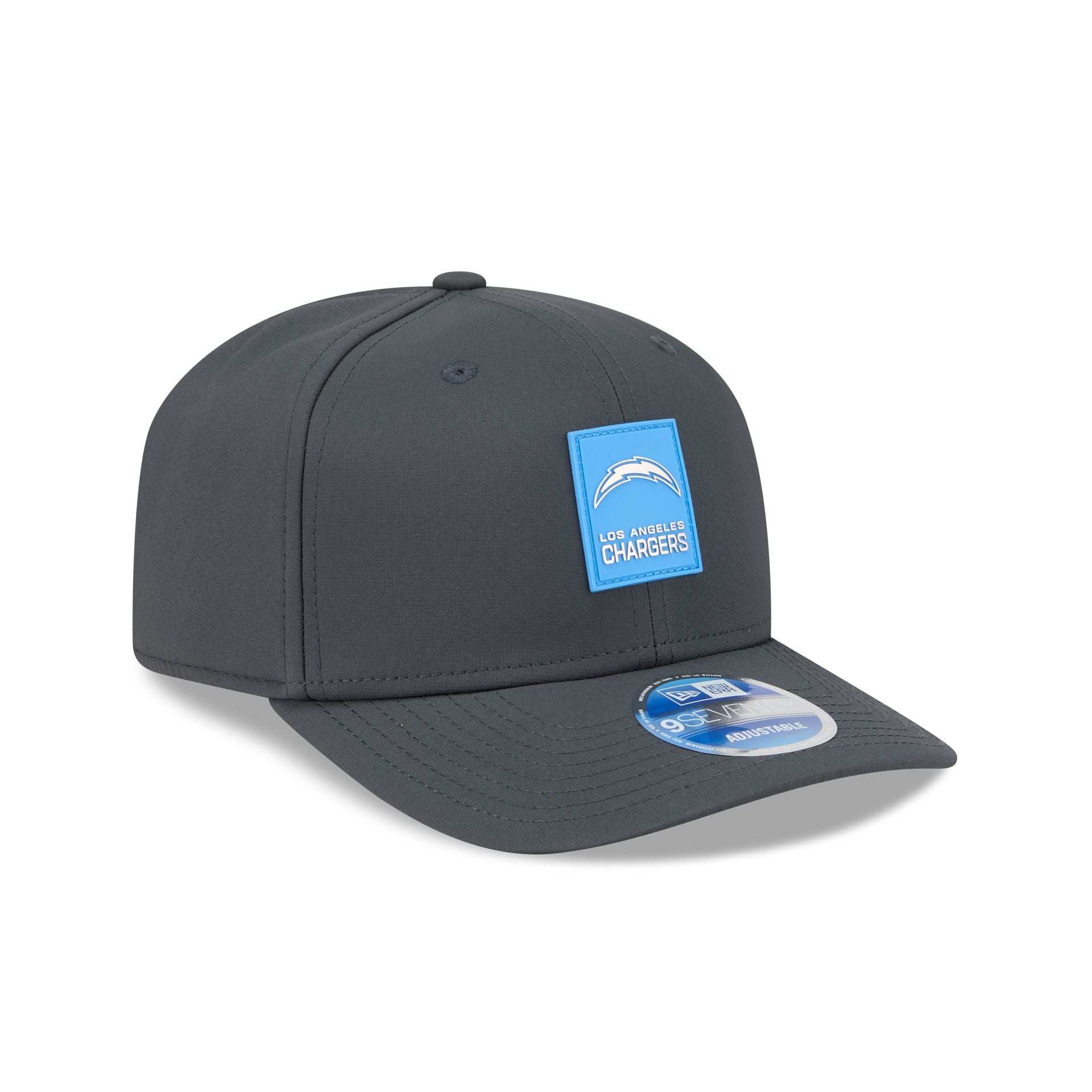 Los Angeles Chargers 2025 Sideline Cold Weather Steel Clouds 9SEVENTY Stretch-Snap Hat