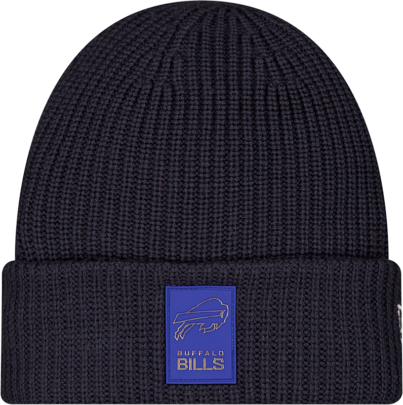 Buffalo Bills 2025 Sideline Cold Weather Steel Clouds Cuff Knit Beanie