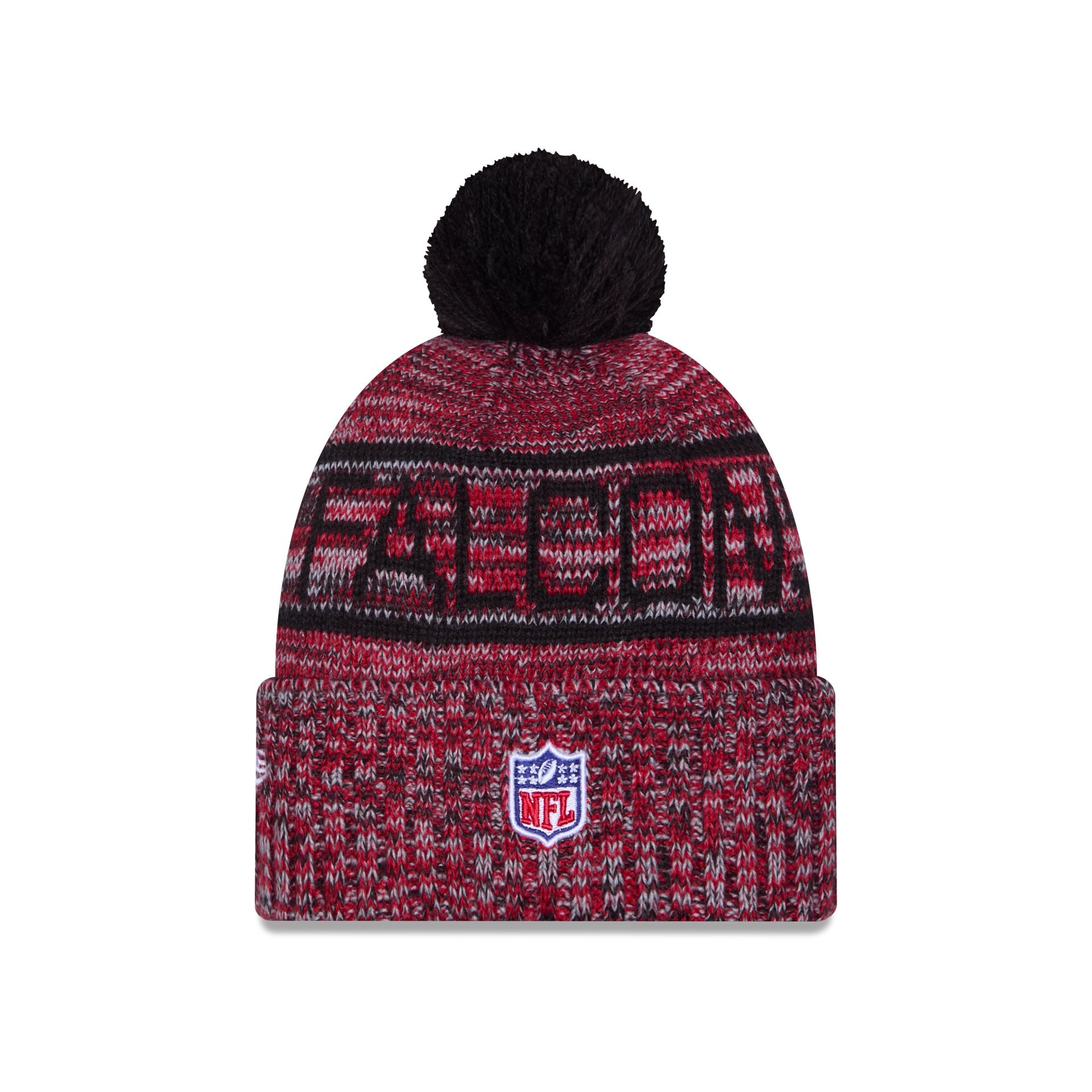 Atlanta Falcons 2025 Sideline Cold Weather Pom Knit Hat