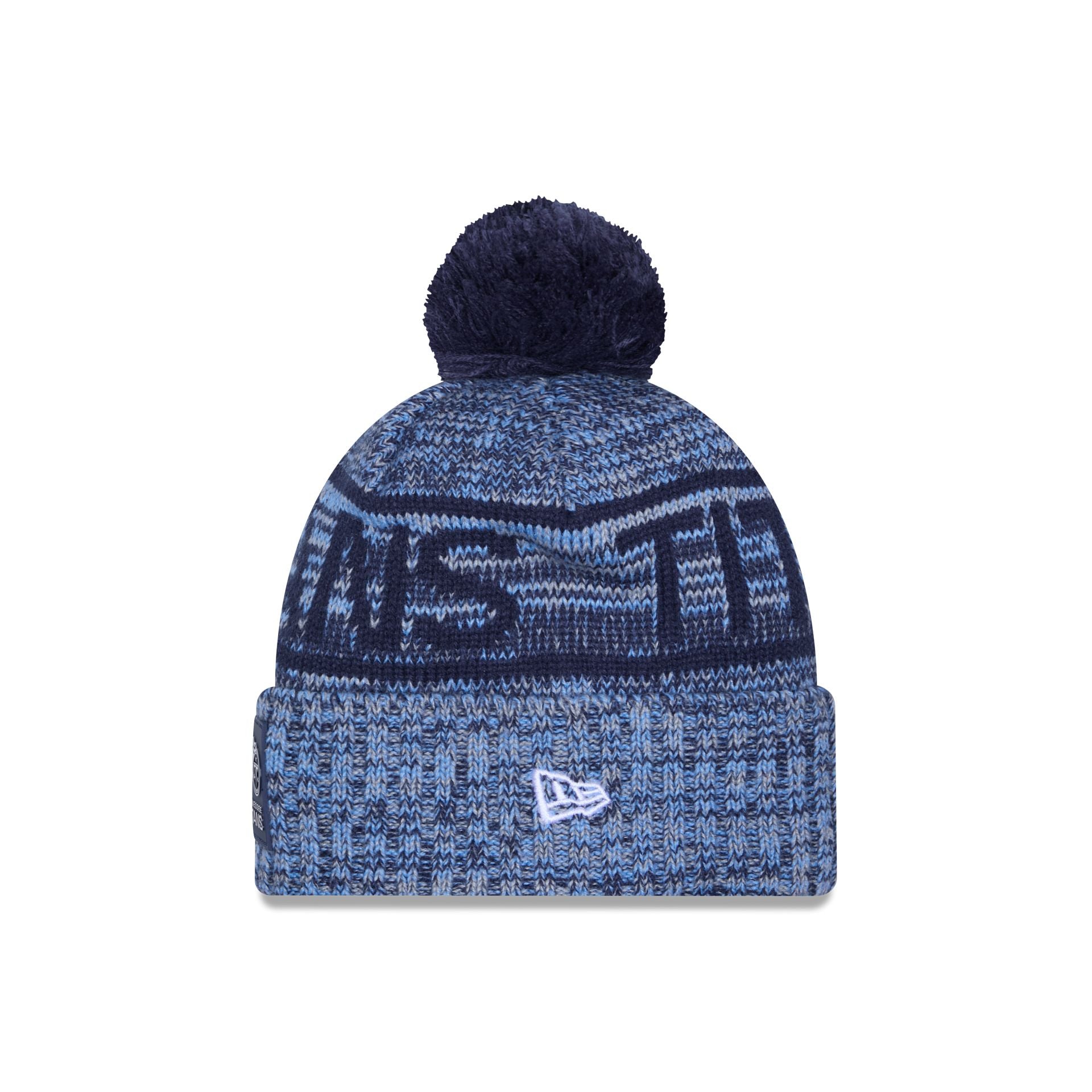 Tennessee Titans 2025 Sideline Cold Weather Pom Knit Hat