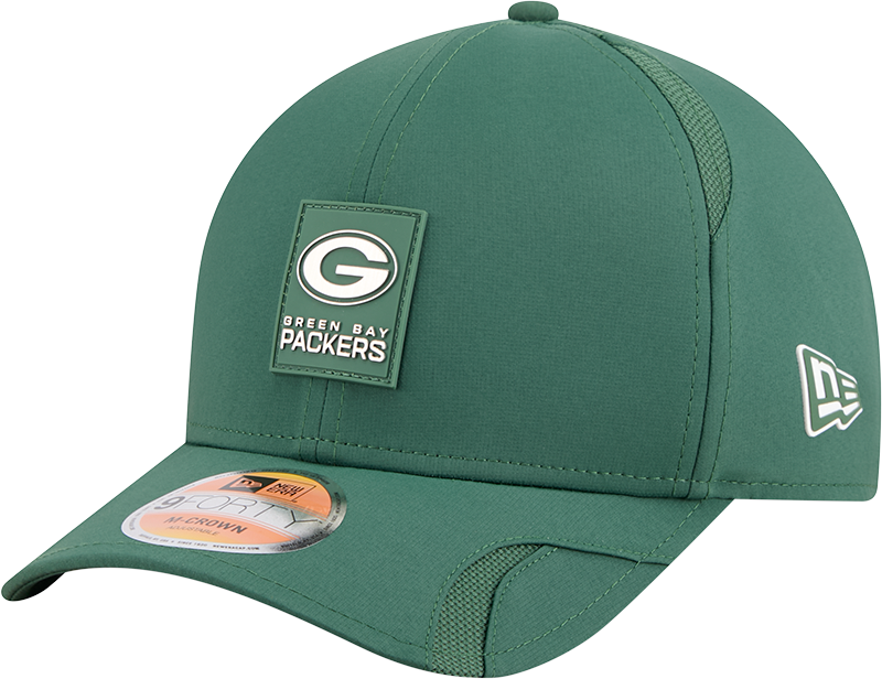 Green Bay Packers 2025 Sideline Hot Weather 9FORTY M-Crown Snapback Hat