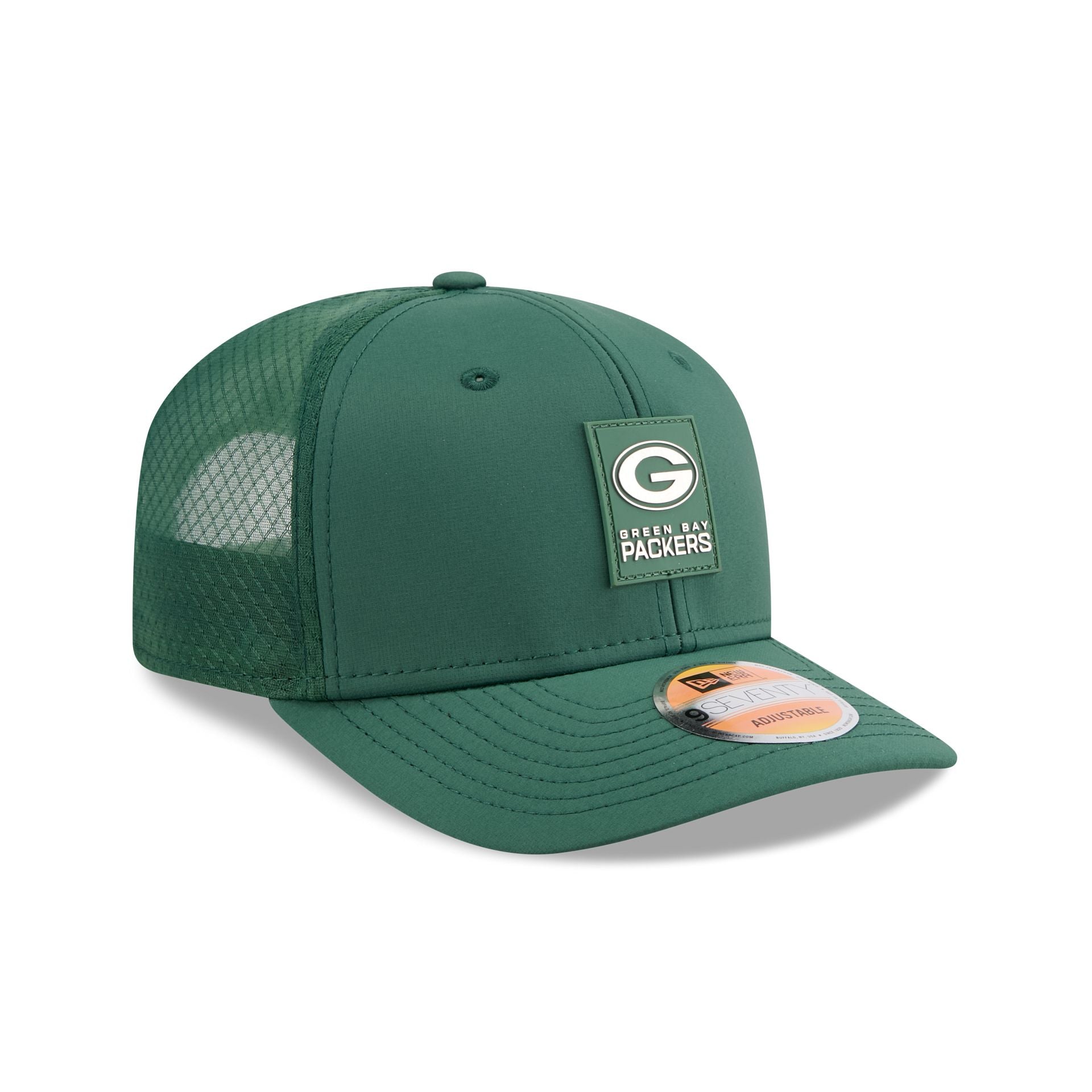 Green Bay Packers 2025 Sideline Hot Weather 9SEVENTY Trucker Hat