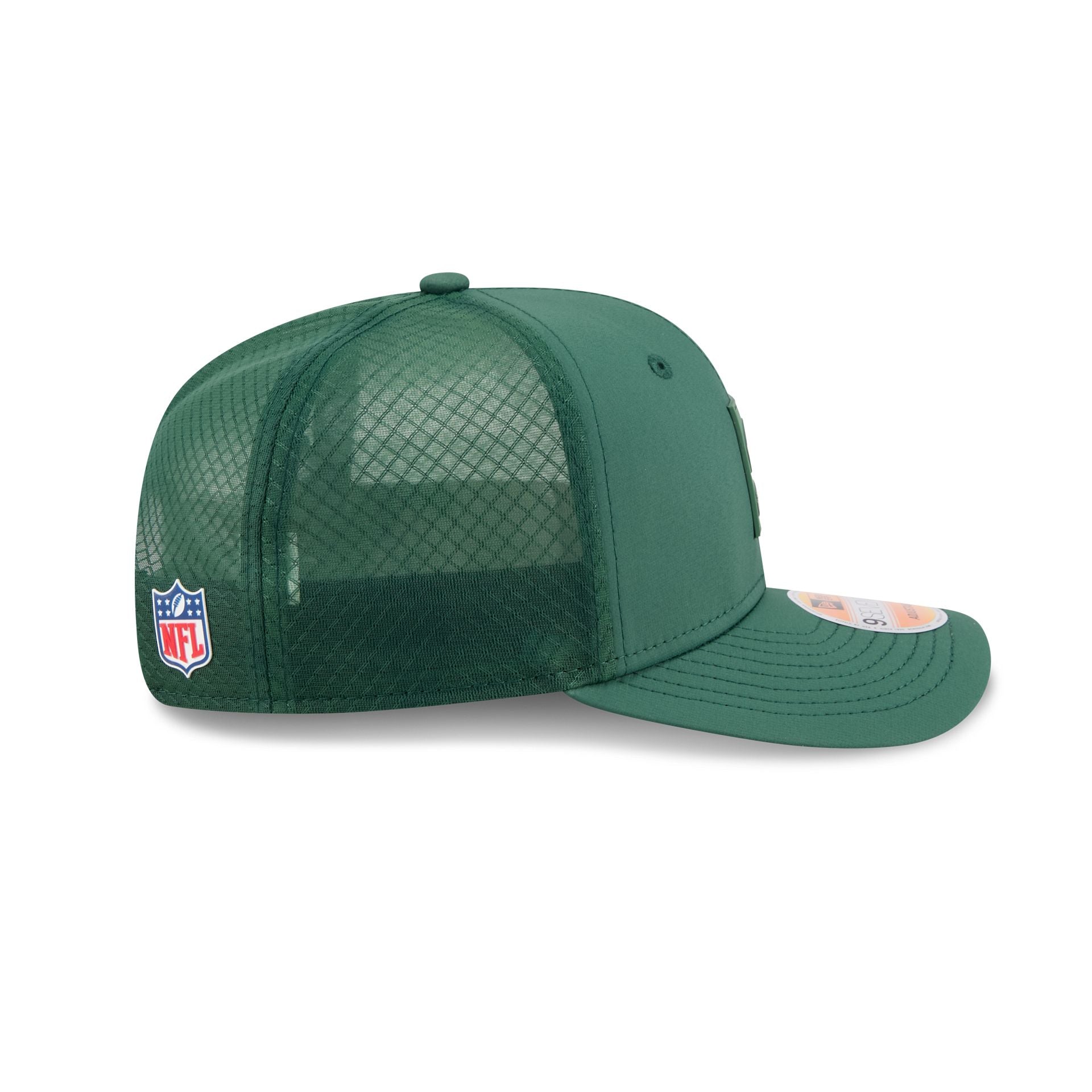 Green Bay Packers 2025 Sideline Hot Weather 9SEVENTY Trucker Hat